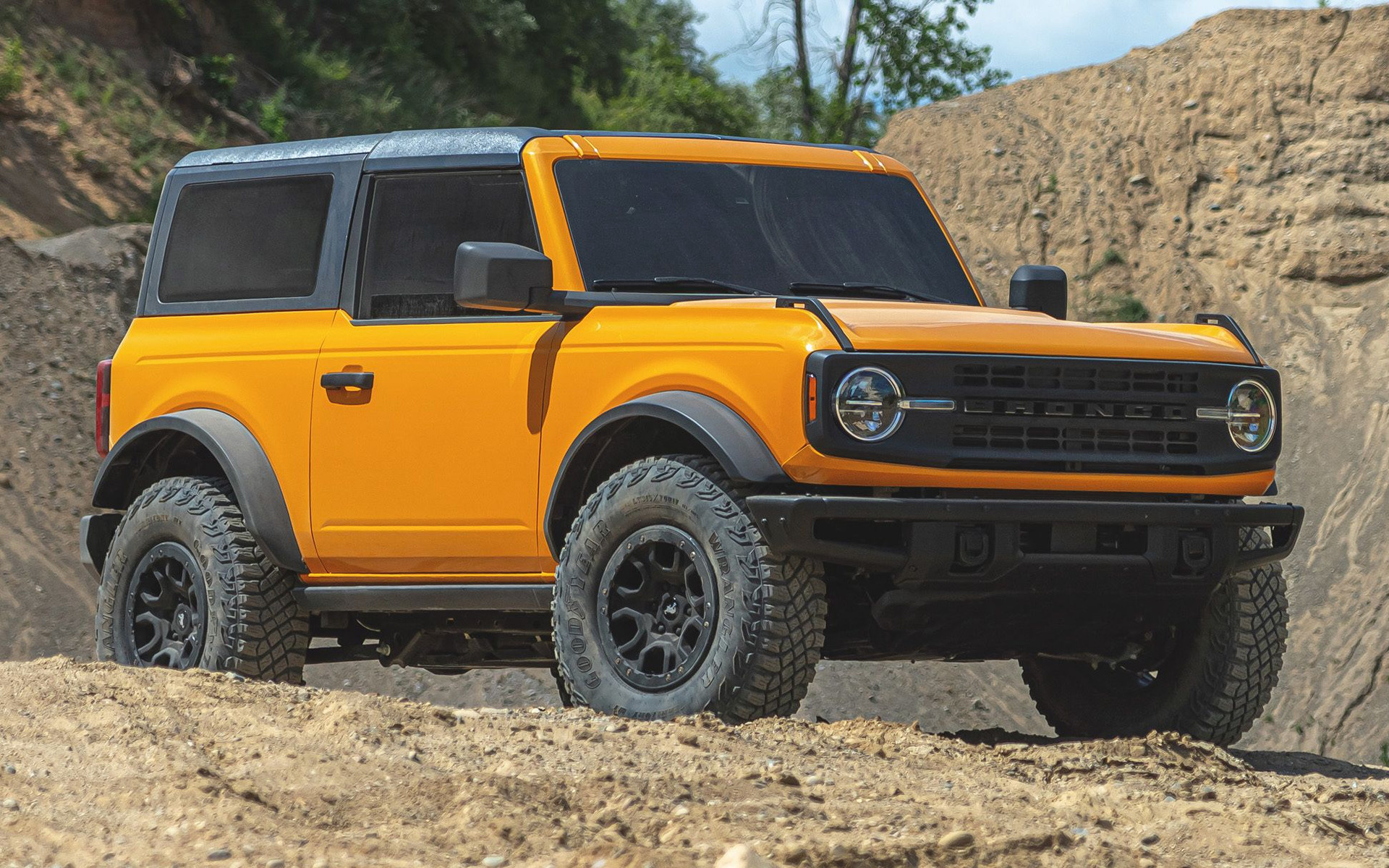 Ford Bronco: First Edition, Goodyear Tires, Next Generation Of Two-Door SUVs, High Ground Clearance. 1920x1200 HD Background.
