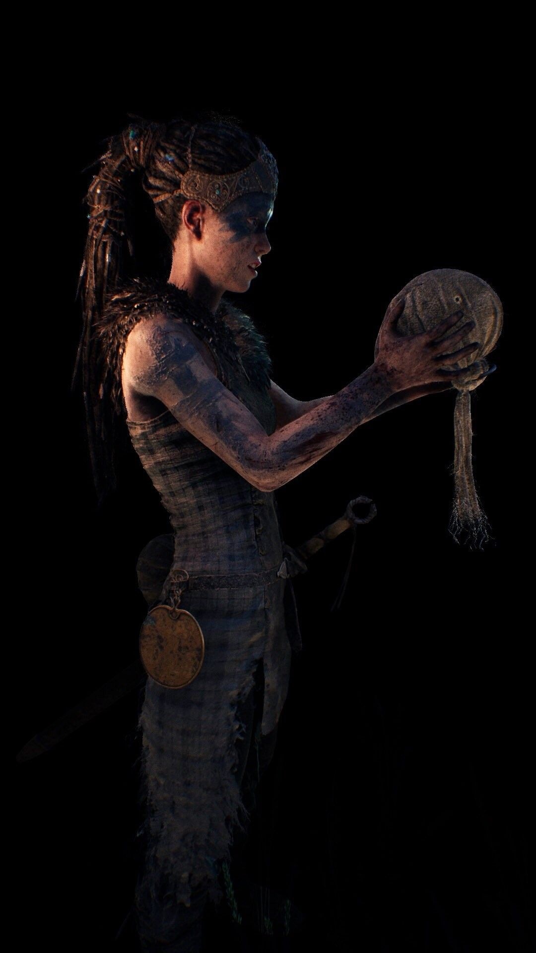 Hellblade, Haunting atmosphere, Emotional journey, Gripping narrative, 1080x1920 Full HD Handy