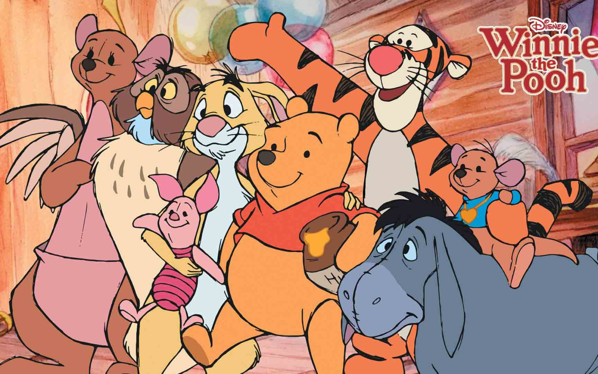 Piglet, Winnie the Pooh characters, Colorful wallpapers, Animated series, 1920x1200 HD Desktop