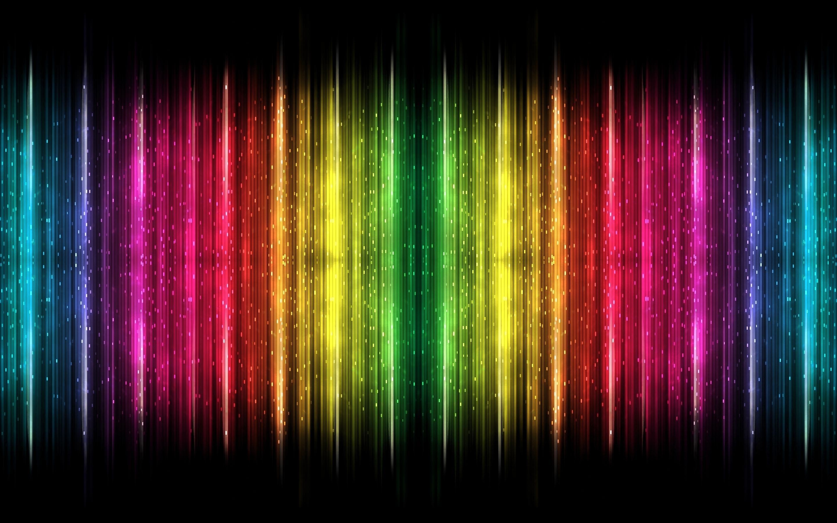 Rainbow dual monitor wallpapers, Colorful and wide-screen, Vibrant multi-display backgrounds, Eye-catching visuals, 2880x1800 HD Desktop