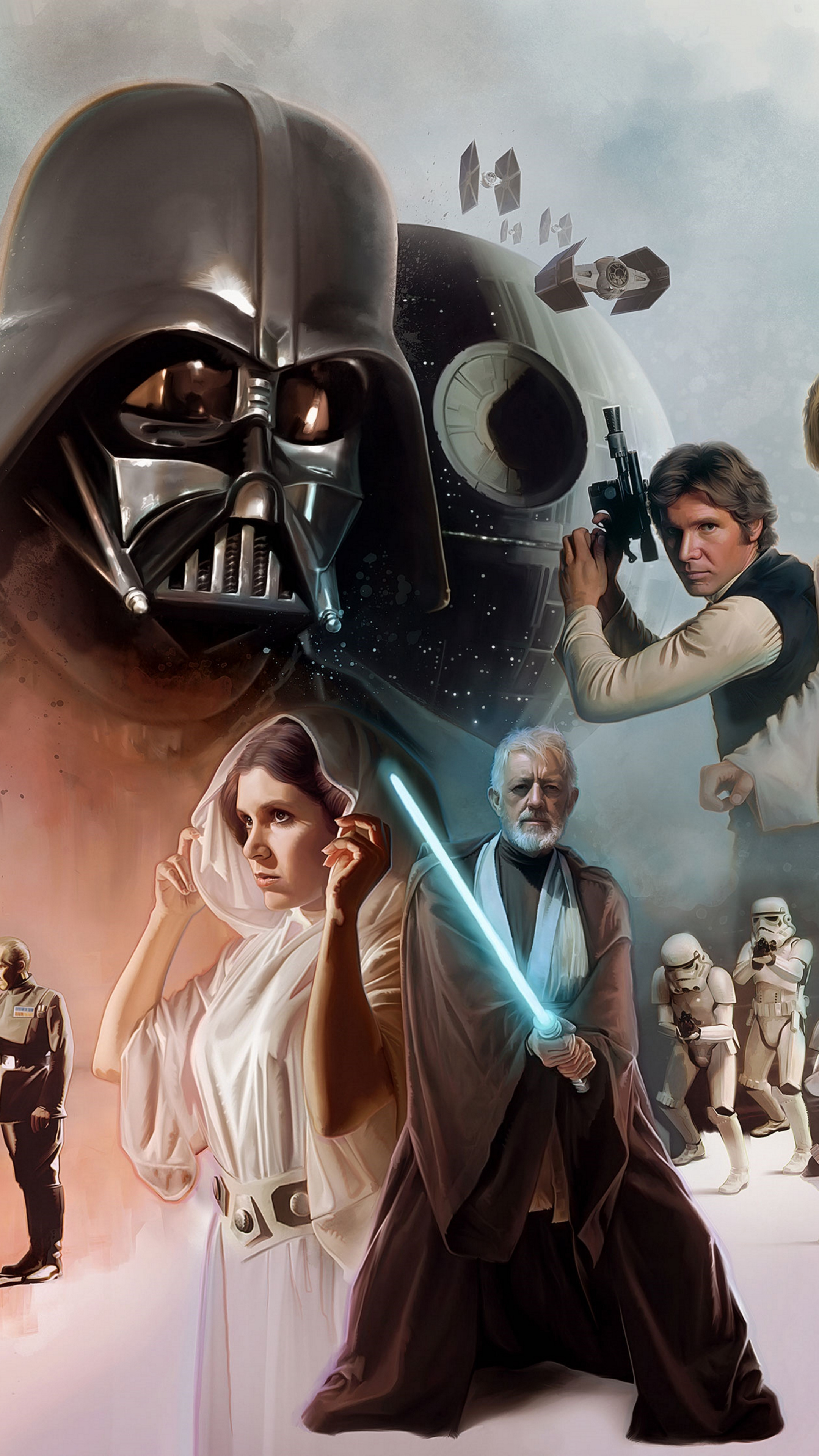 Obi Wan, Star Wars, Diverse wallpaper collection, Exquisite designs, 2160x3840 4K Handy