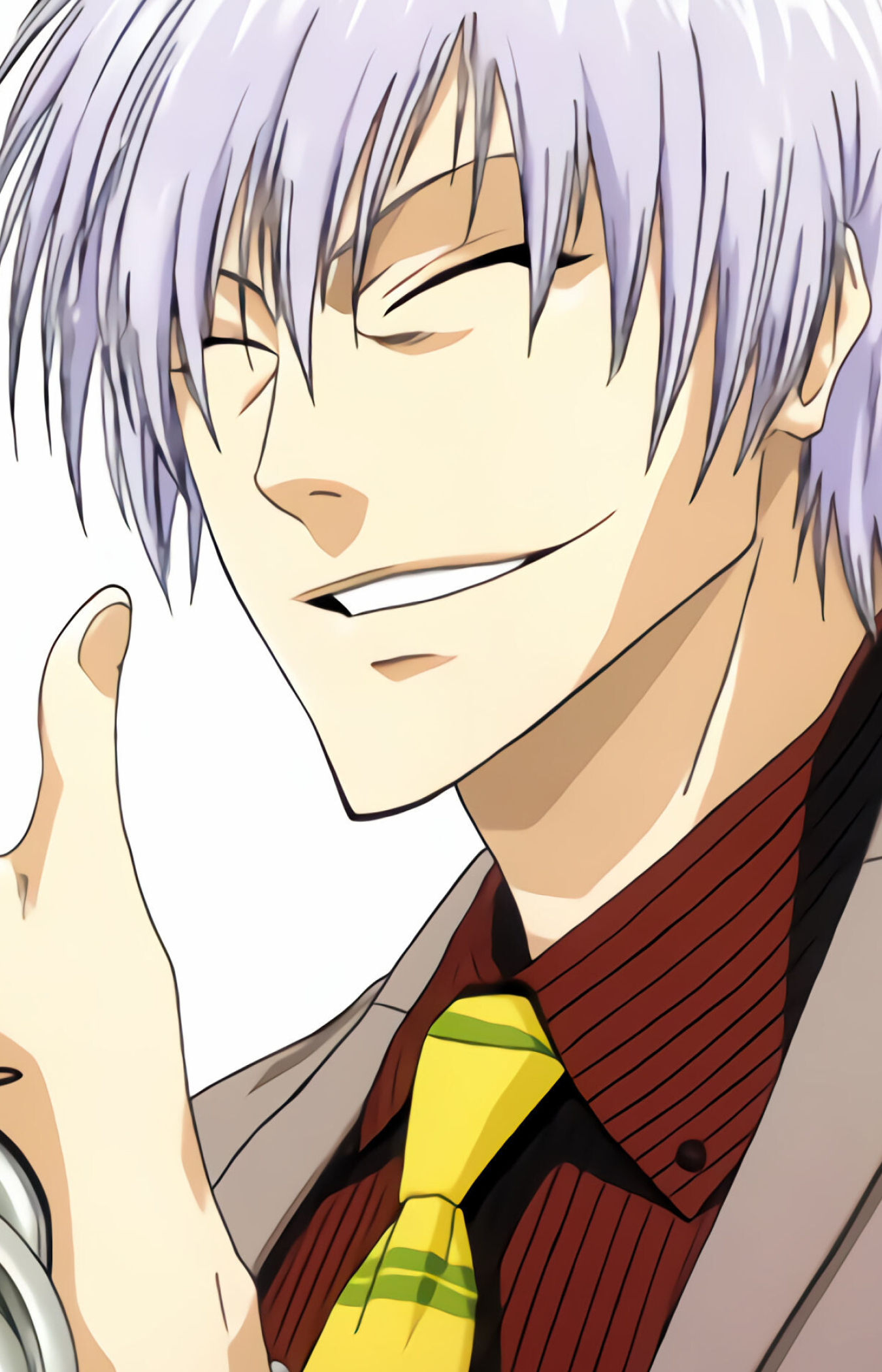 Gin Ichimaru: Voiced by Kōji Yusa in the Japanese version of the anime, A mysterious character, A wide mocking smile. 1350x2100 HD Wallpaper.