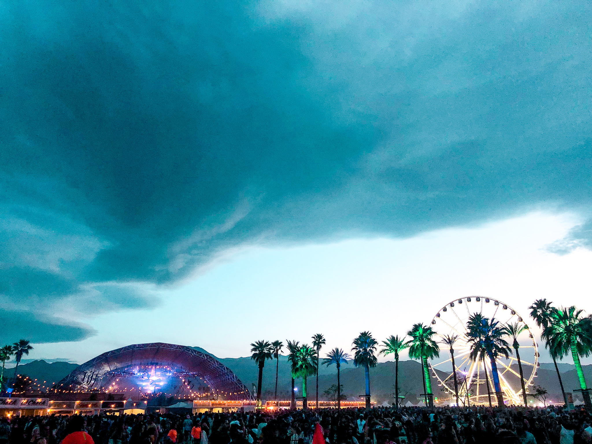 Coachella: A giant annual music festival in Indio, California, Concert. 2050x1540 HD Background.