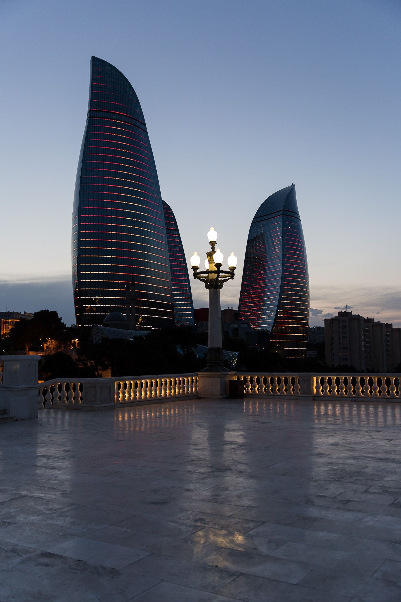 Baku City, Baku, Azerbaijan, Travels, 1390x2090 HD Phone