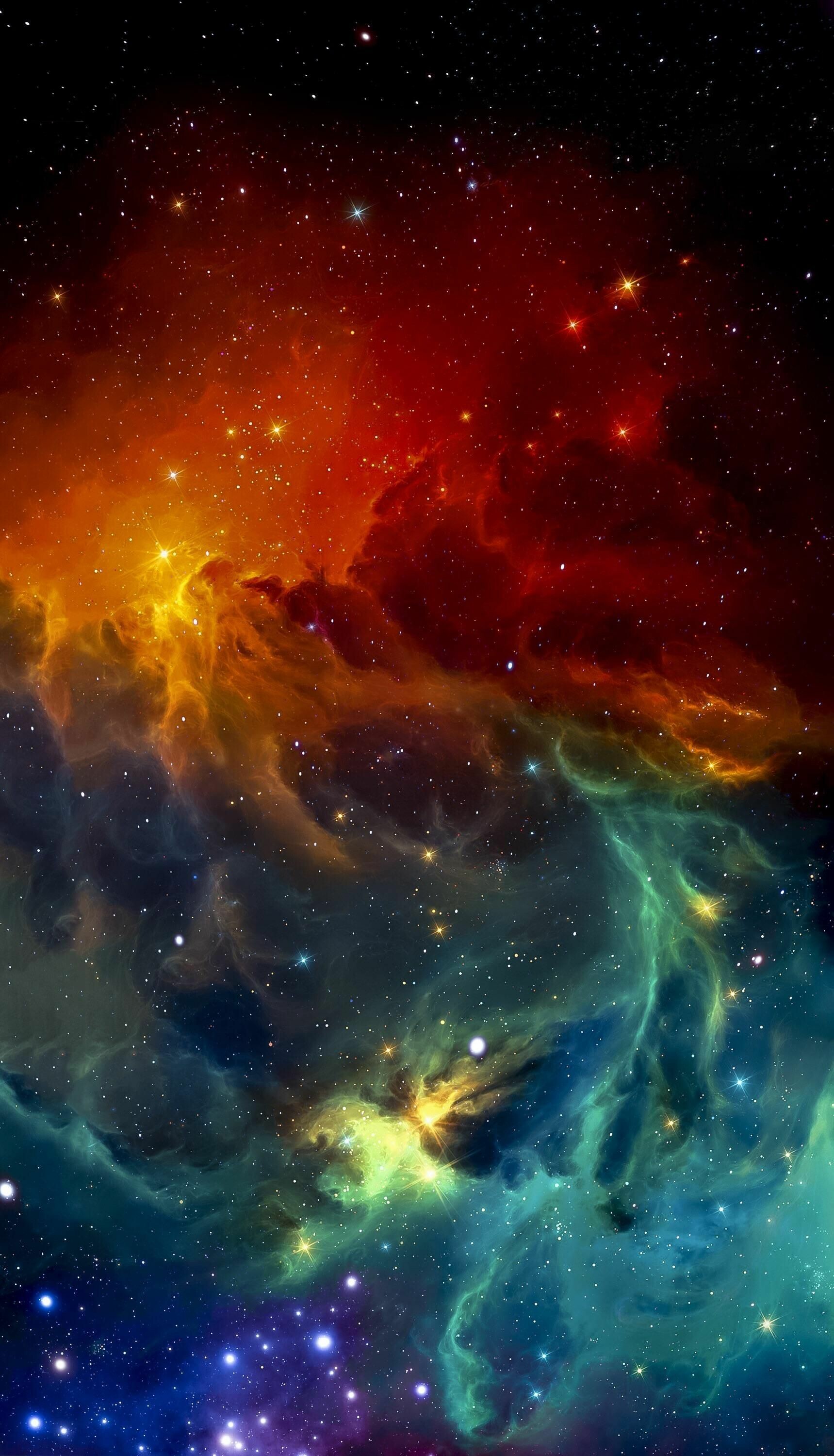 Outer Space: Intergalactic dust, The physical expanse between galaxies. 1720x3000 HD Wallpaper.