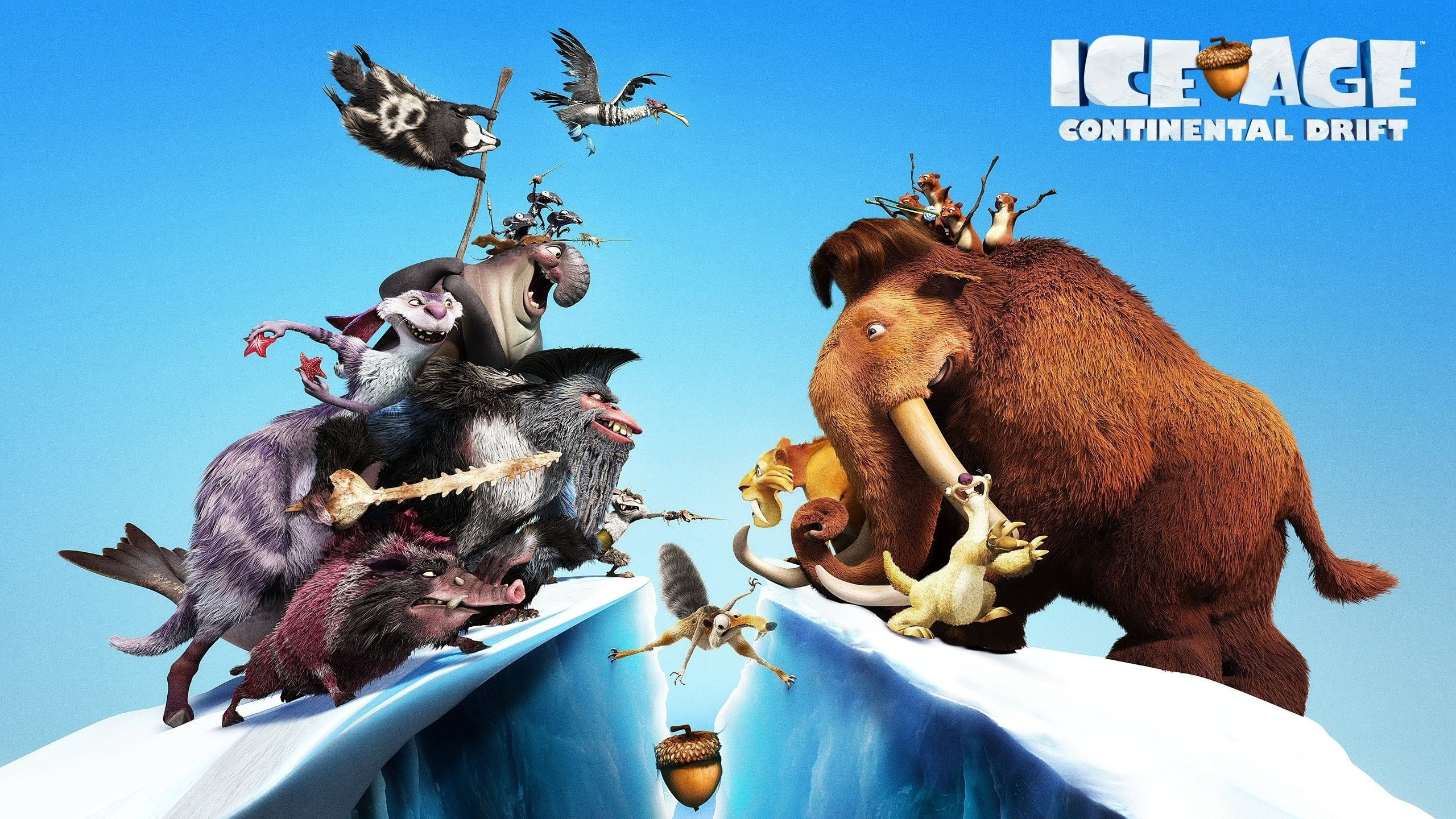 Ice Age, Memorable characters, Hilarious moments, Family-friendly entertainment, 2560x1440 HD Desktop