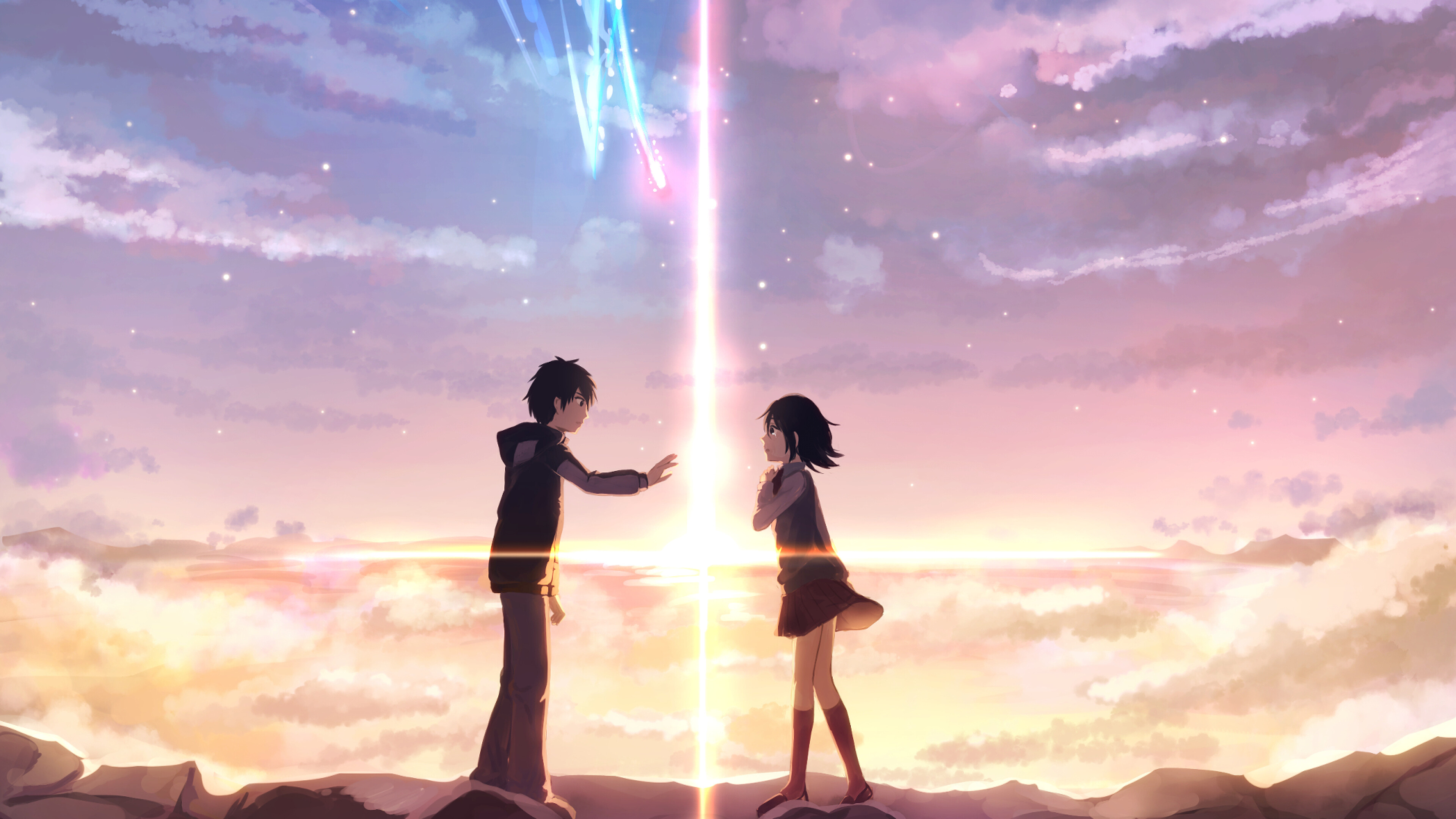 Your Name: The third highest-grossing anime film of all time, unadjusted for inflation. 3840x2160 4K Wallpaper.