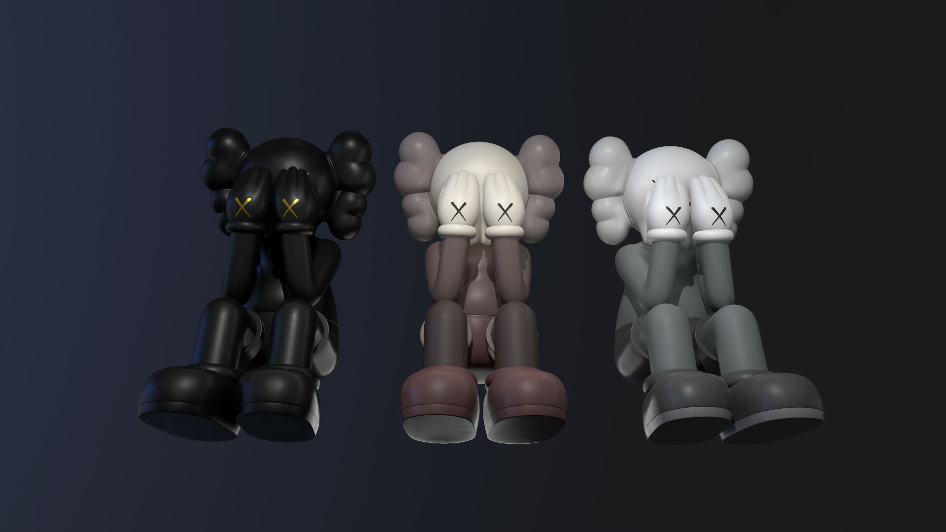 KAWS: Collaborated with Undefeated Brand on a billboard project in Los Angeles, in 2004. 1920x1080 Full HD Wallpaper.