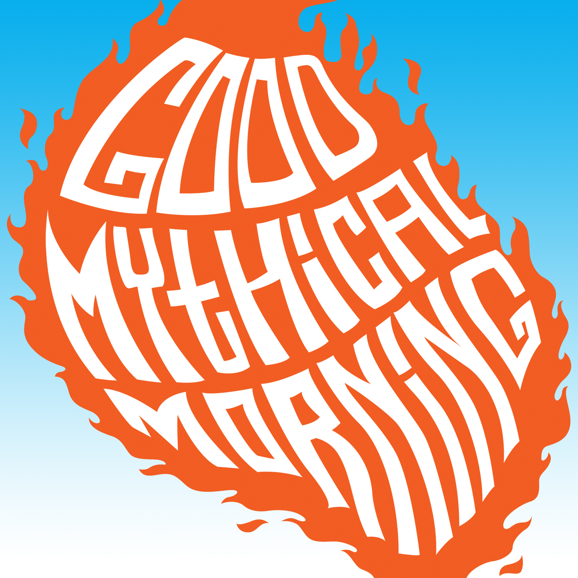 Good Mythical Morning: GMM logo created by Greg Christman and Alex Liebold, Morning talk show. 2000x2000 HD Background.
