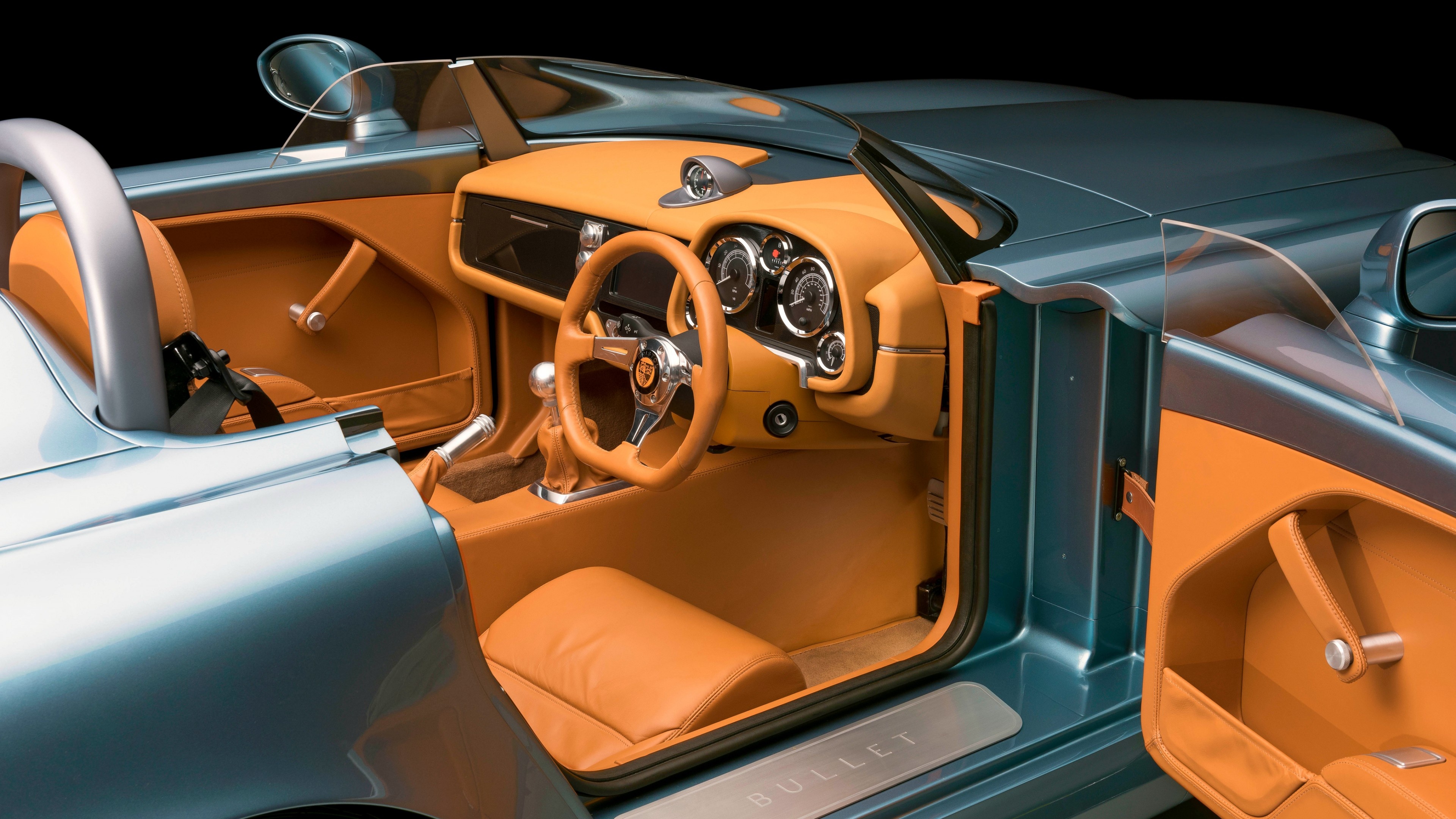 Aston Martin Speedster, Bristol bullet, Supercar interior, Cars and bikes, 3840x2160 4K Desktop
