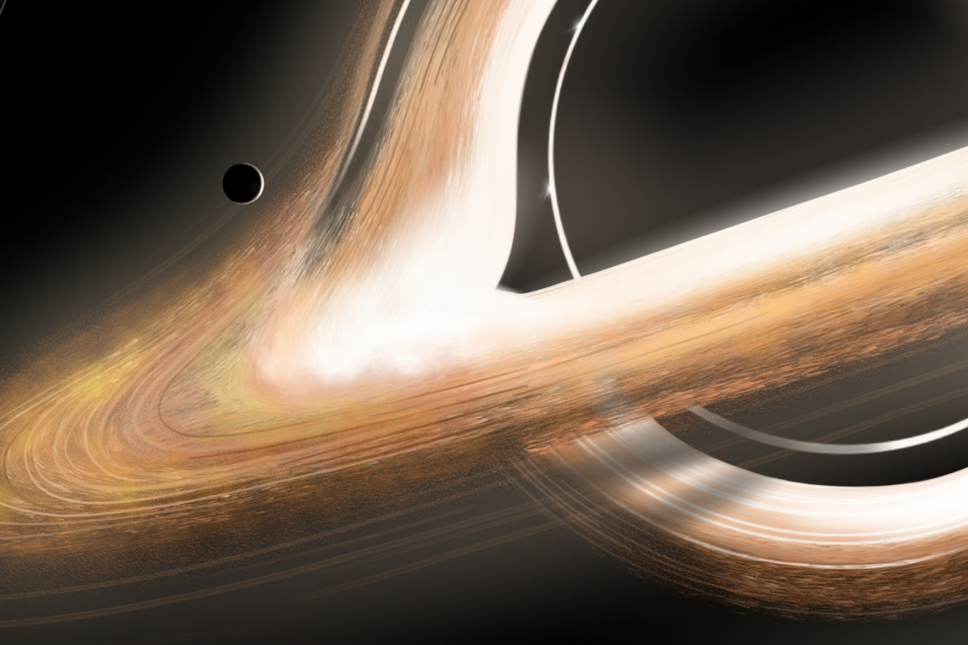 Gargantua (Interstellar), HG's black hole mechanics, Interstellar inspiration, Cosmic scale, 1920x1280 HD Desktop