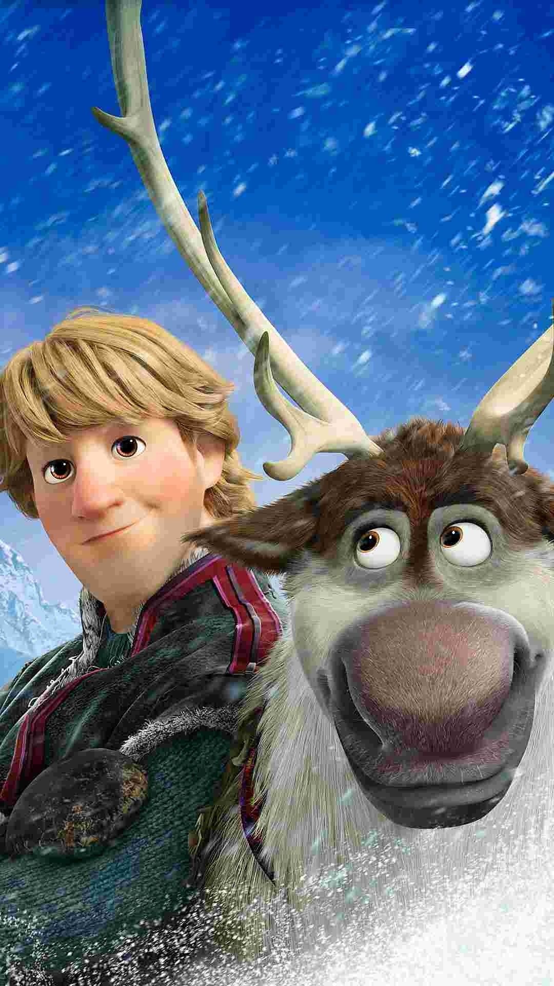 Kristoff, Top free backgrounds, Animated movies, 1080x1920 Full HD Handy