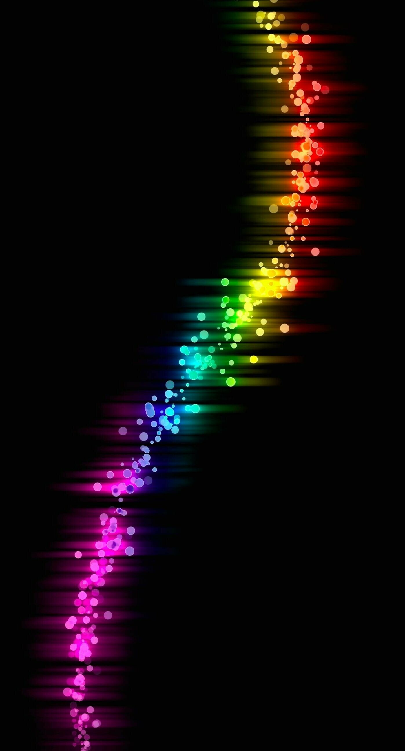 Rainbow Colors: Abstract visual illustration, Multitone pattern. 1400x2600 HD Wallpaper.