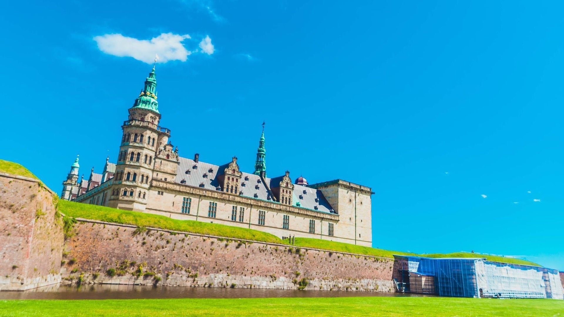 Kronborg Castle, Helsingor attractions, Captivating photos, Danish allure, 1920x1080 Full HD Desktop