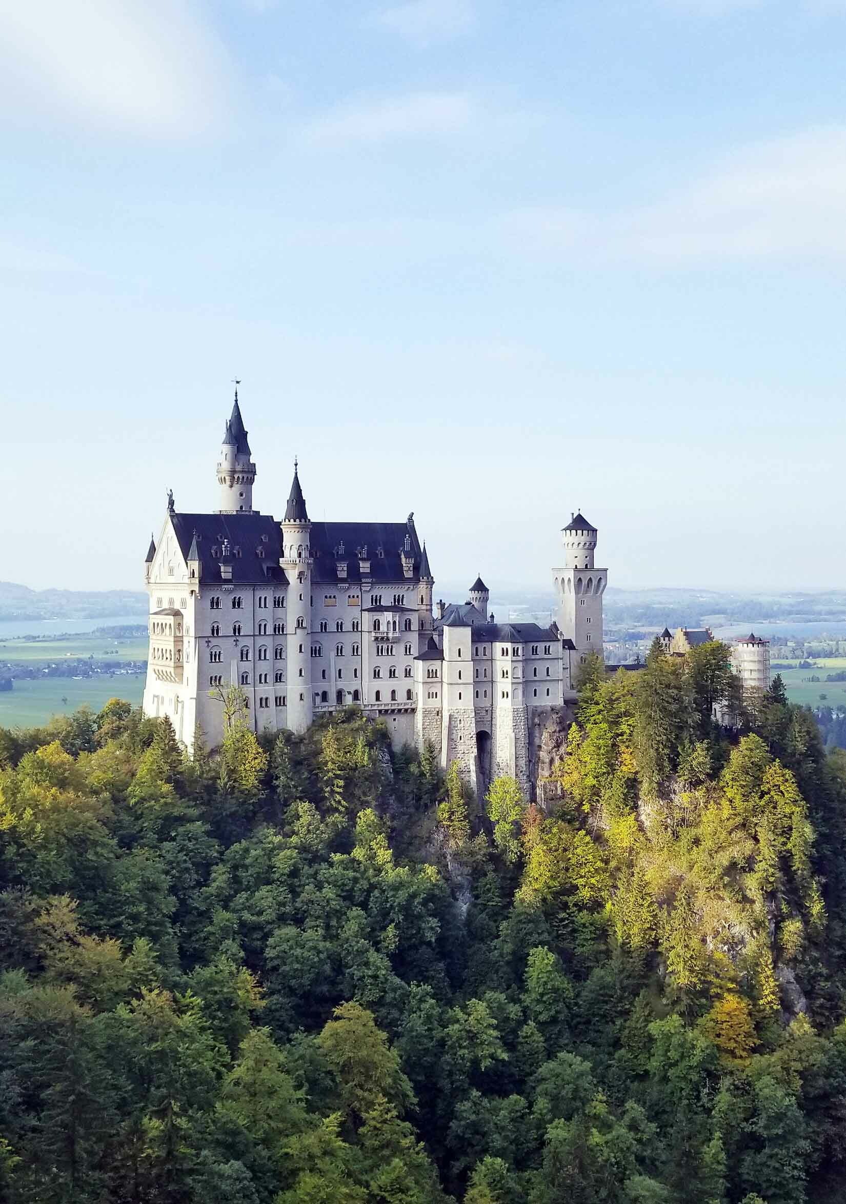 Neuschwanstein Castle: Palace, Built for the Bavarian king Ludwig II. 1650x2350 HD Background.
