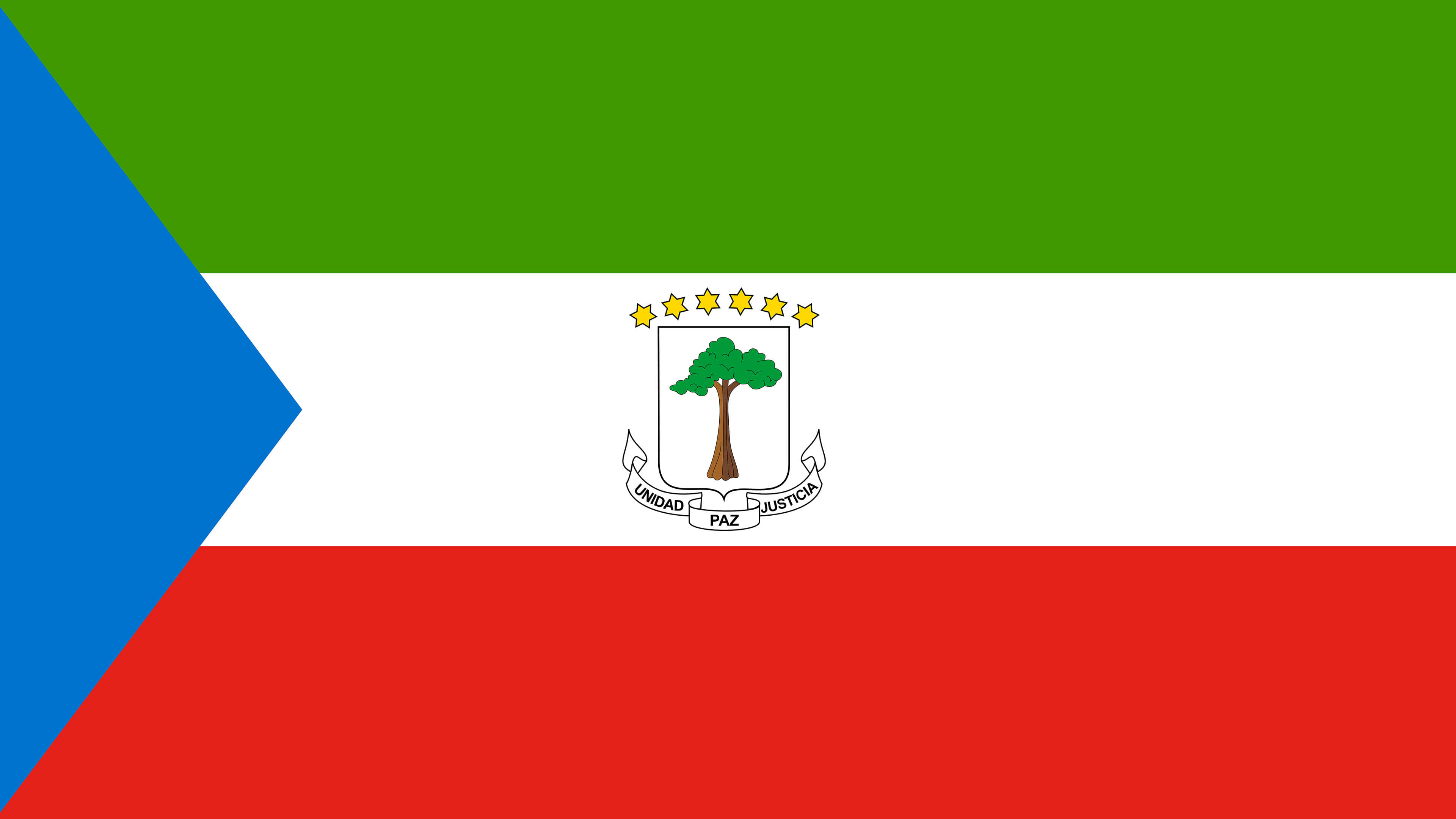 Equatorial Guinea, Flag, UHD 4K, Travels, 3840x2160 4K Desktop