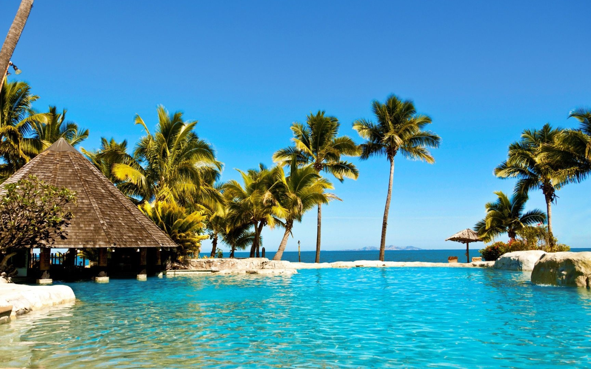Breathtaking Fiji, Tranquil landscapes, Azure waters, Island paradise, 1920x1200 HD Desktop