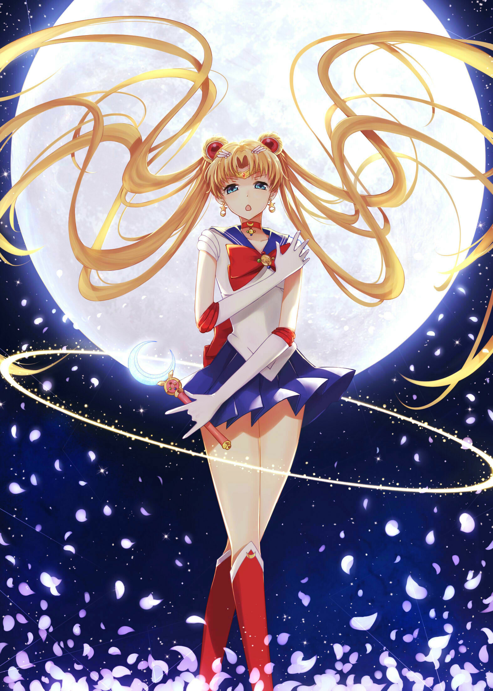 Sailor Moon: Usagi Tsukino, The Shoujo heroine, The Magical Girl Warrior. 1580x2210 HD Wallpaper.