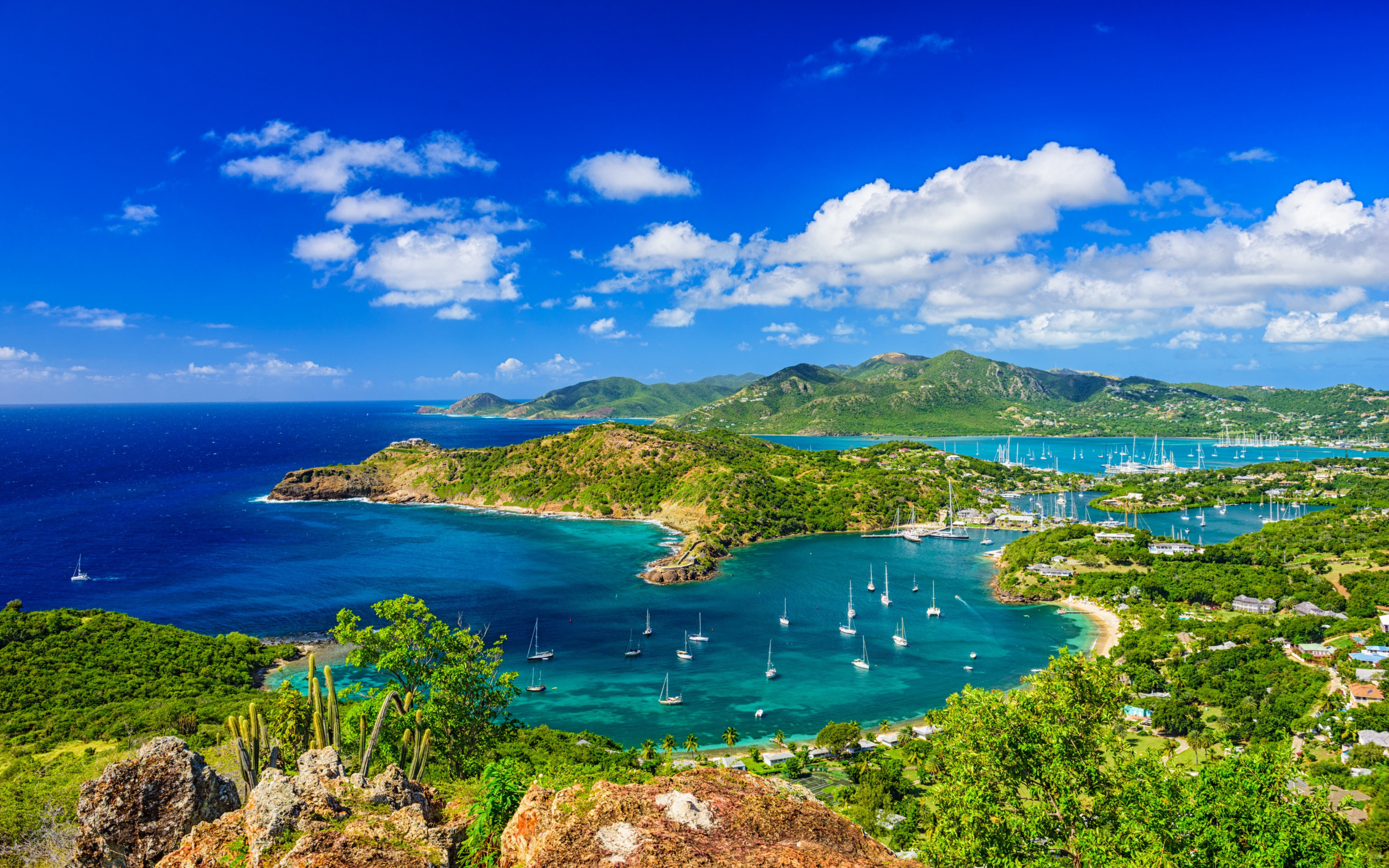 Antigua and Barbuda, Travels, Caribbean sea, Tropical islands, 2880x1800 HD Desktop