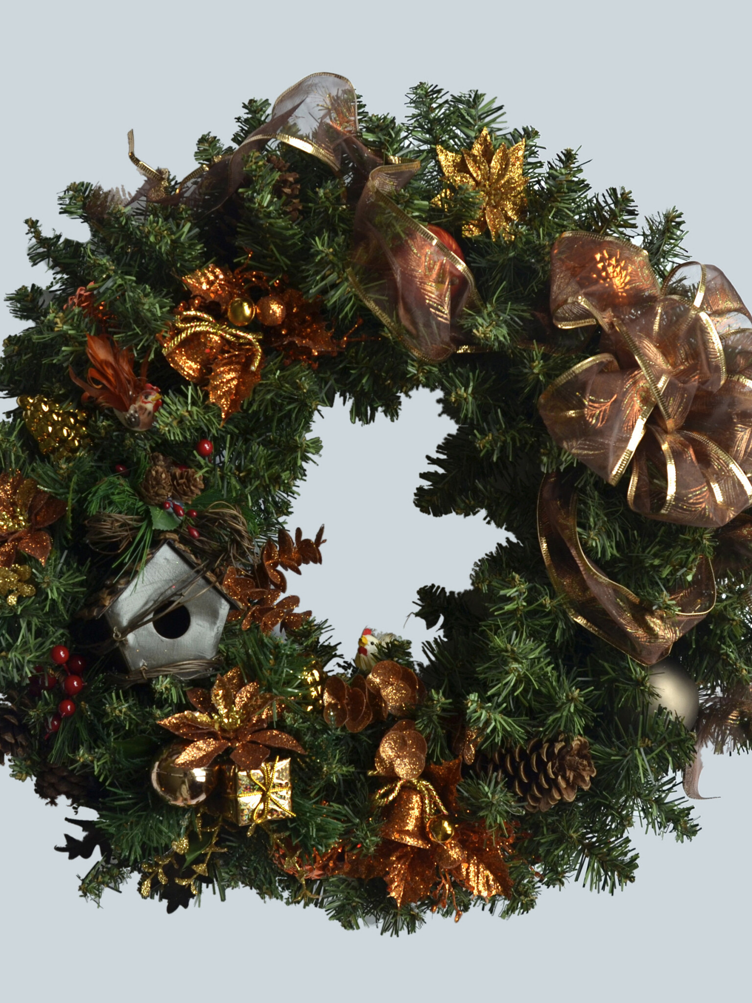 Merry Christmas wreath, Festive pictures, Joyful decorations, Holiday vibe, 1540x2050 HD Phone