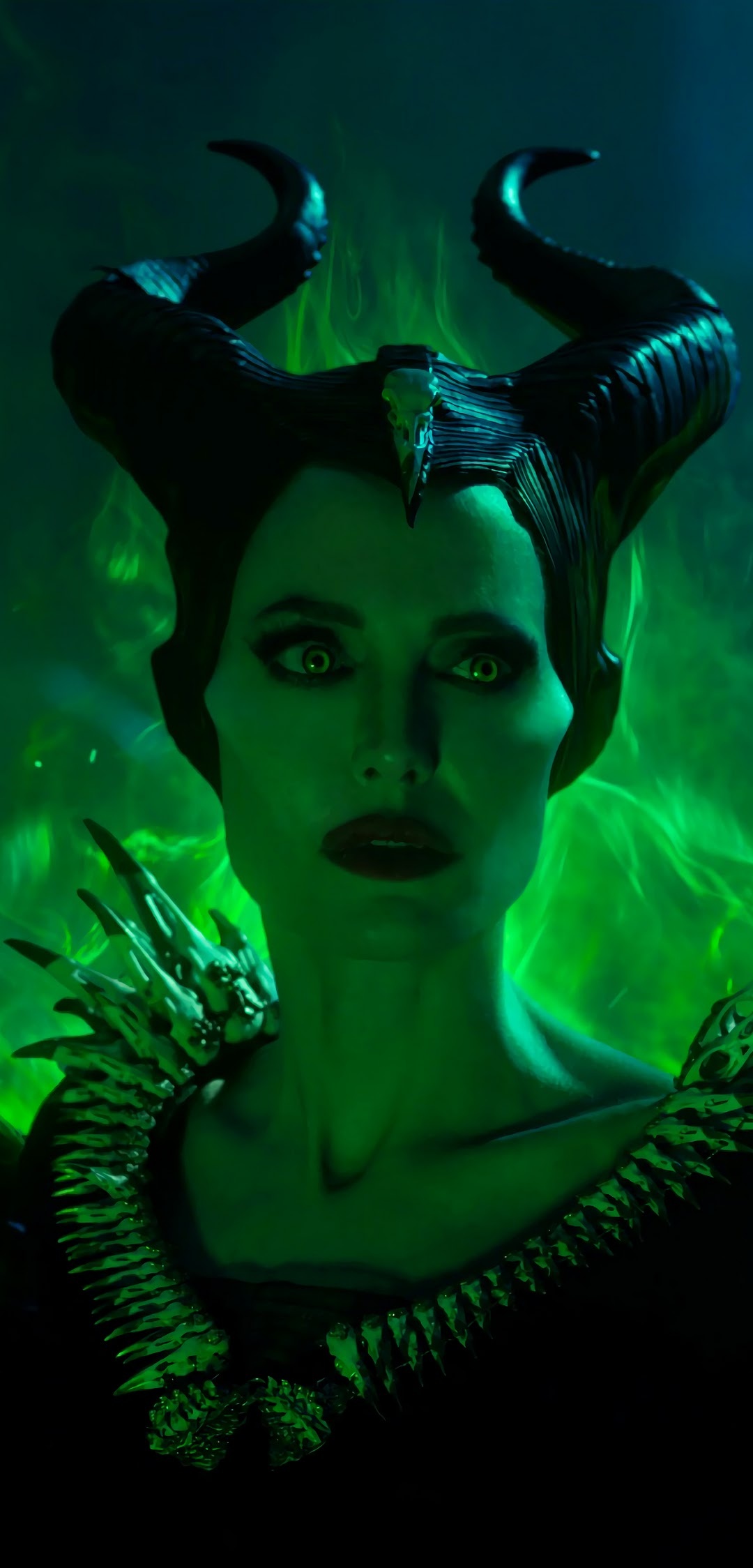 Maleficent 2, Angelina Jolie, 4k wallpaper, 1080x2250 HD Handy