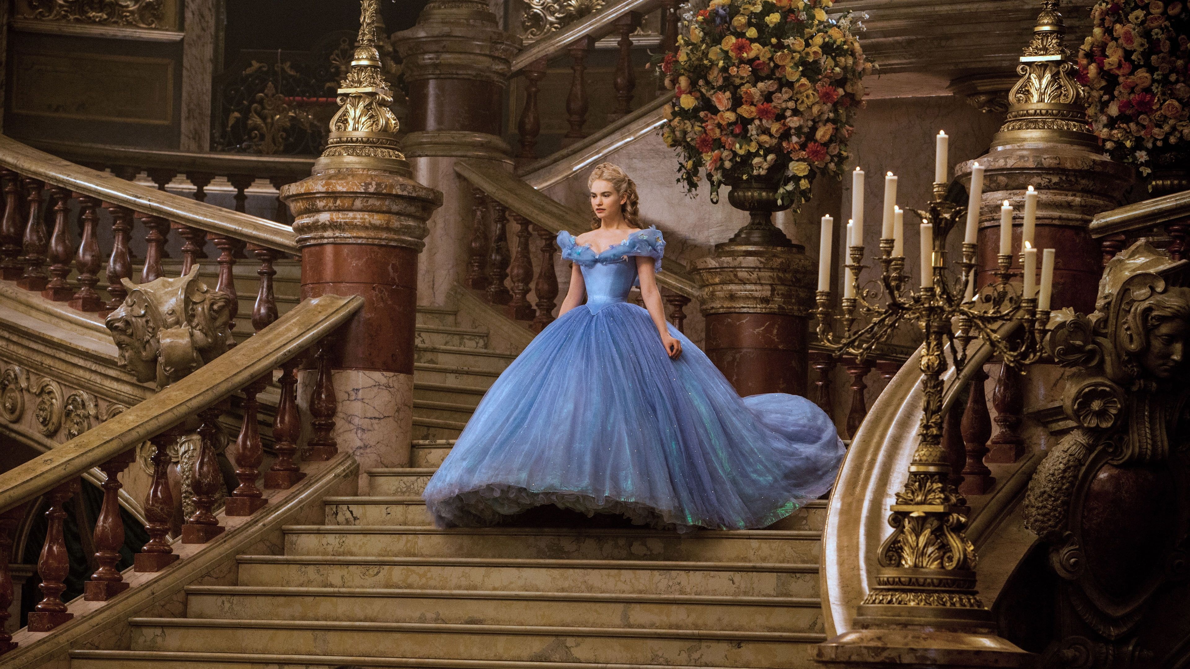 Cinderella Lily James, Disney Princess, 3840x2160 4K Desktop