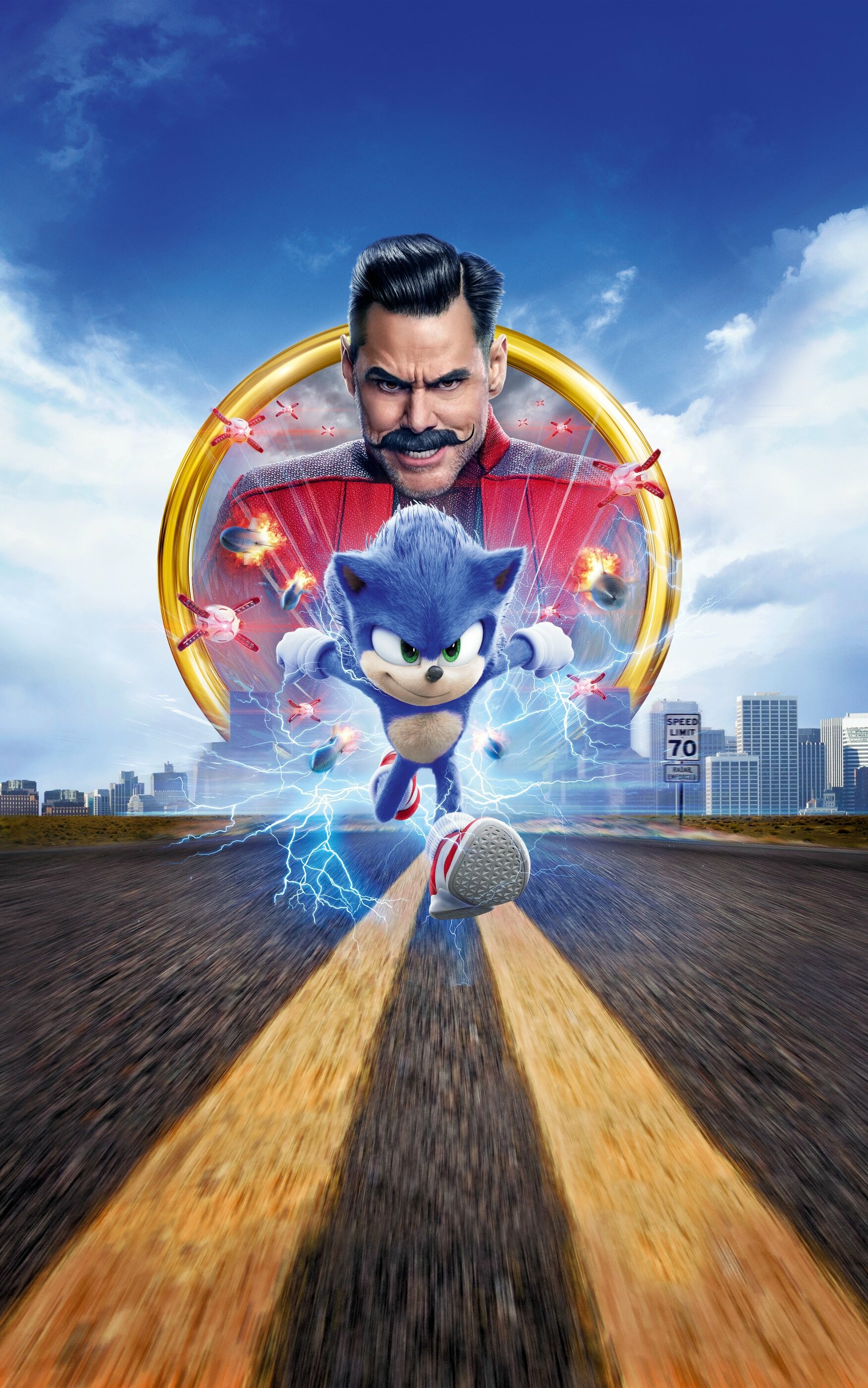 Jim Carrey, Movie Sonic the Hedgehog, 1760x2800 HD Phone