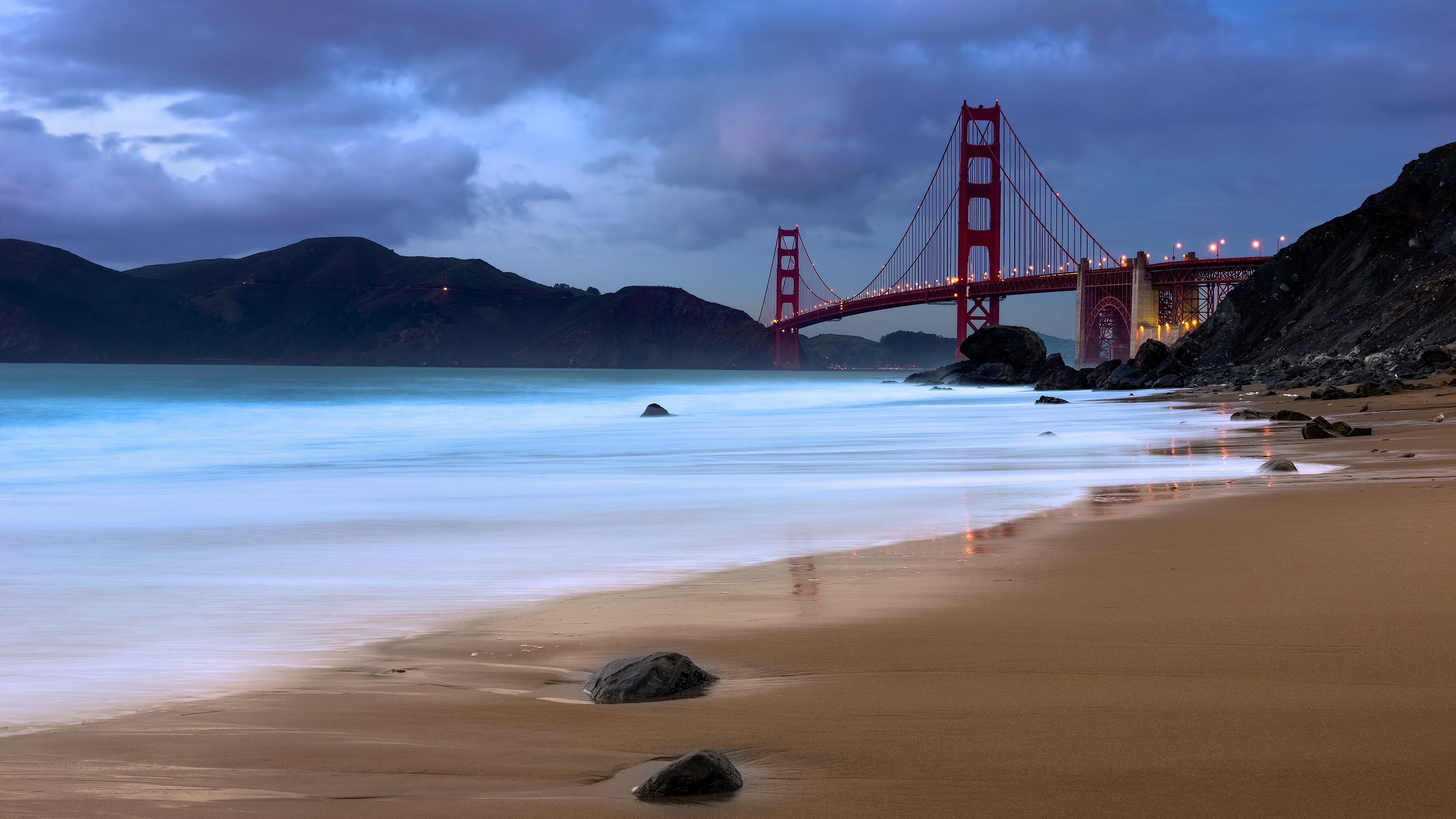 Golden Gate Bridge, Scenic beauty, 4K wallpaper, Iconic landmark, 3840x2160 4K Desktop