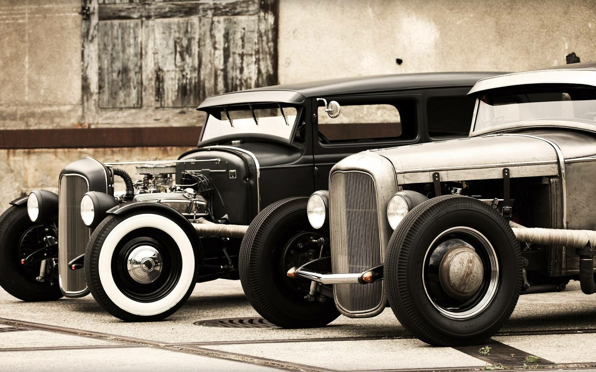 Hot Rod: An old car fitted with a new engine, Vintage vehicles. 1920x1200 HD Wallpaper.