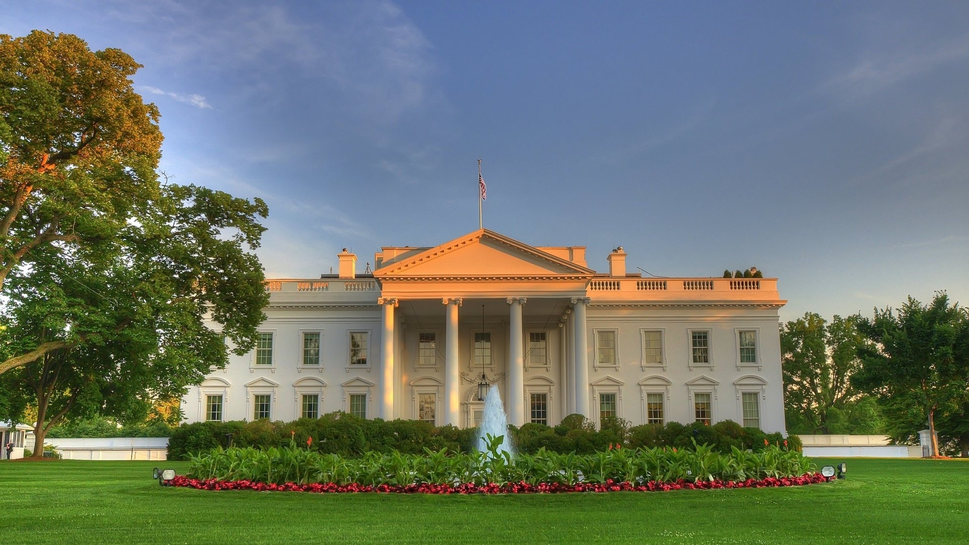 White House, Ultra HD wallpapers, Architecture backgrounds, Presidential symbol, 1920x1080 Full HD Desktop