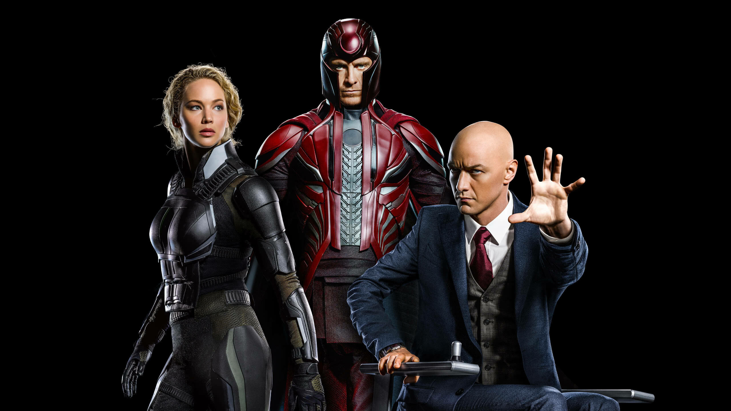 X-Men: Apocalypse, Raven, Mystique, Magneto, Professor Charles Xavier. 2560x1440 HD Wallpaper.