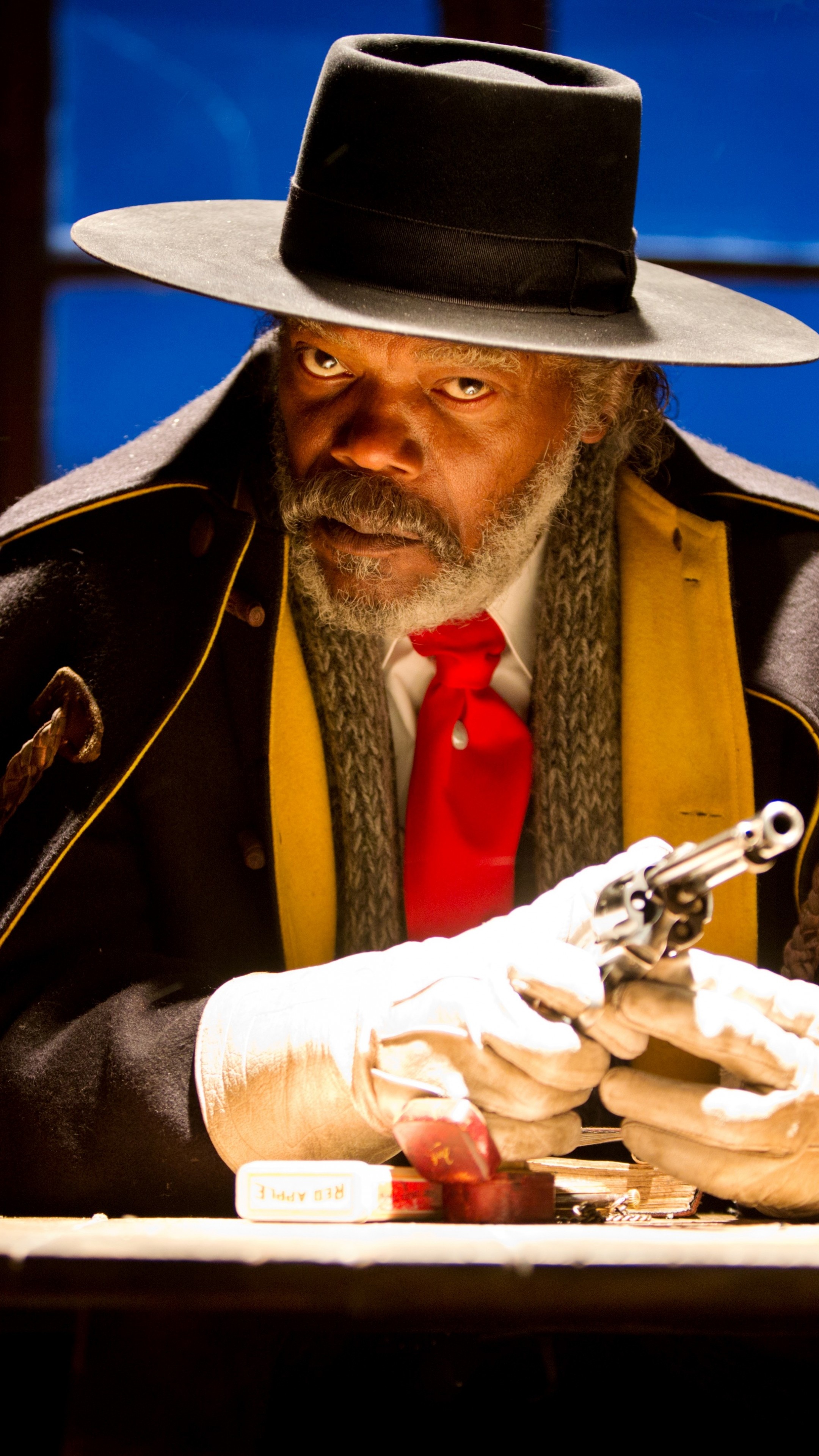 Samuel L. Jackson, The Hateful Eight, Quentin Tarantino collaboration, Western genre, 2160x3840 4K Phone