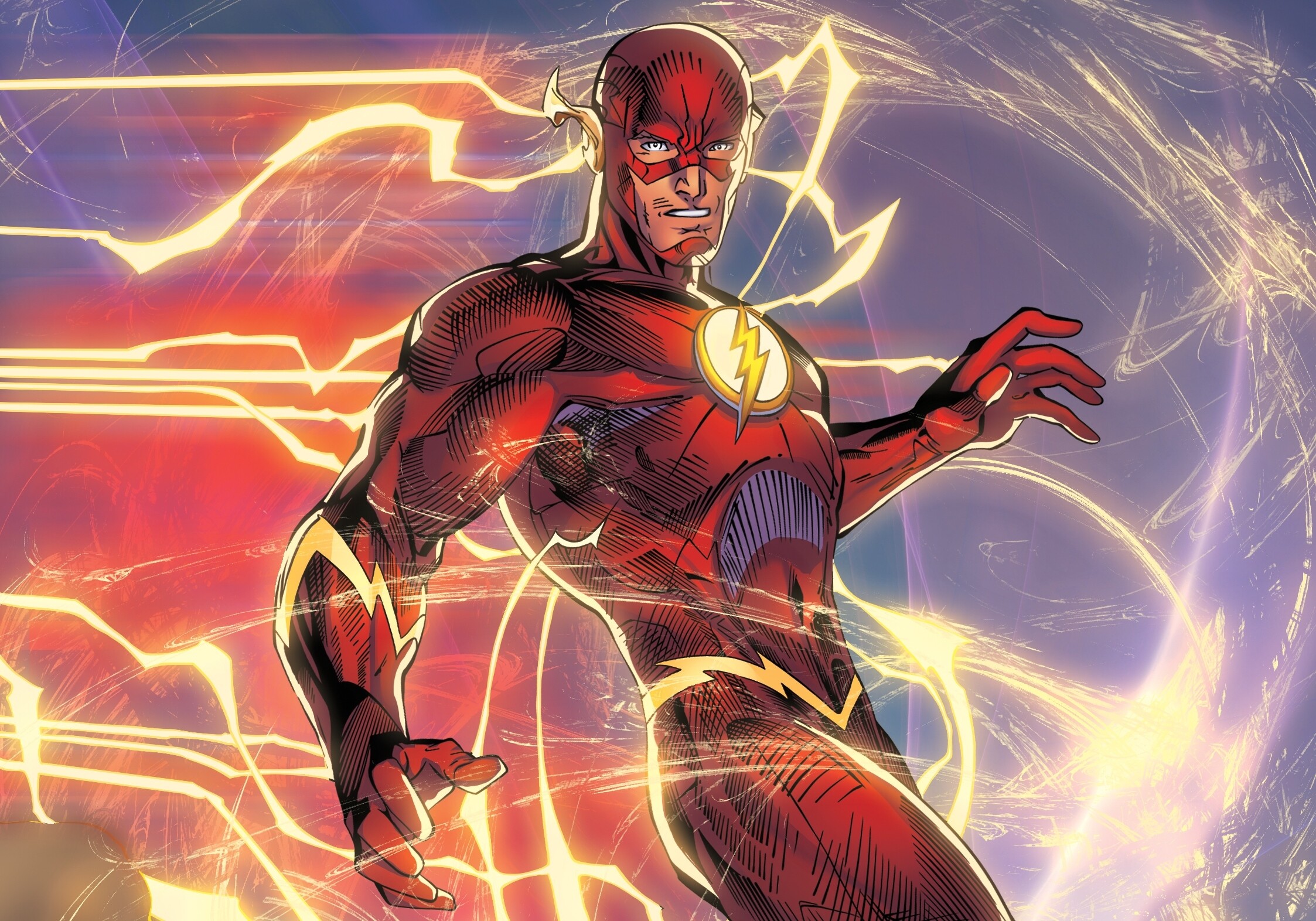 Flash (DC): Barry Allen, Lives on Earth One in the Multiverse, Fantasy. 2250x1580 HD Wallpaper.