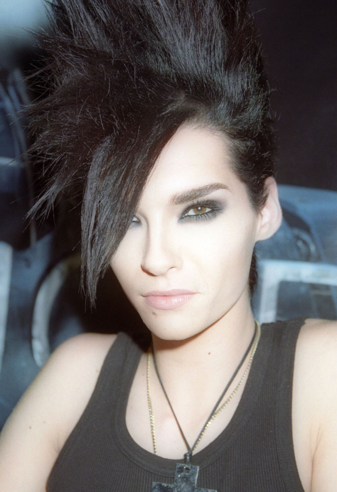Tokio Hotel: Bill Kaulitz, A singer and model, Started writing music at the age of seven years. 1380x2000 HD Wallpaper.