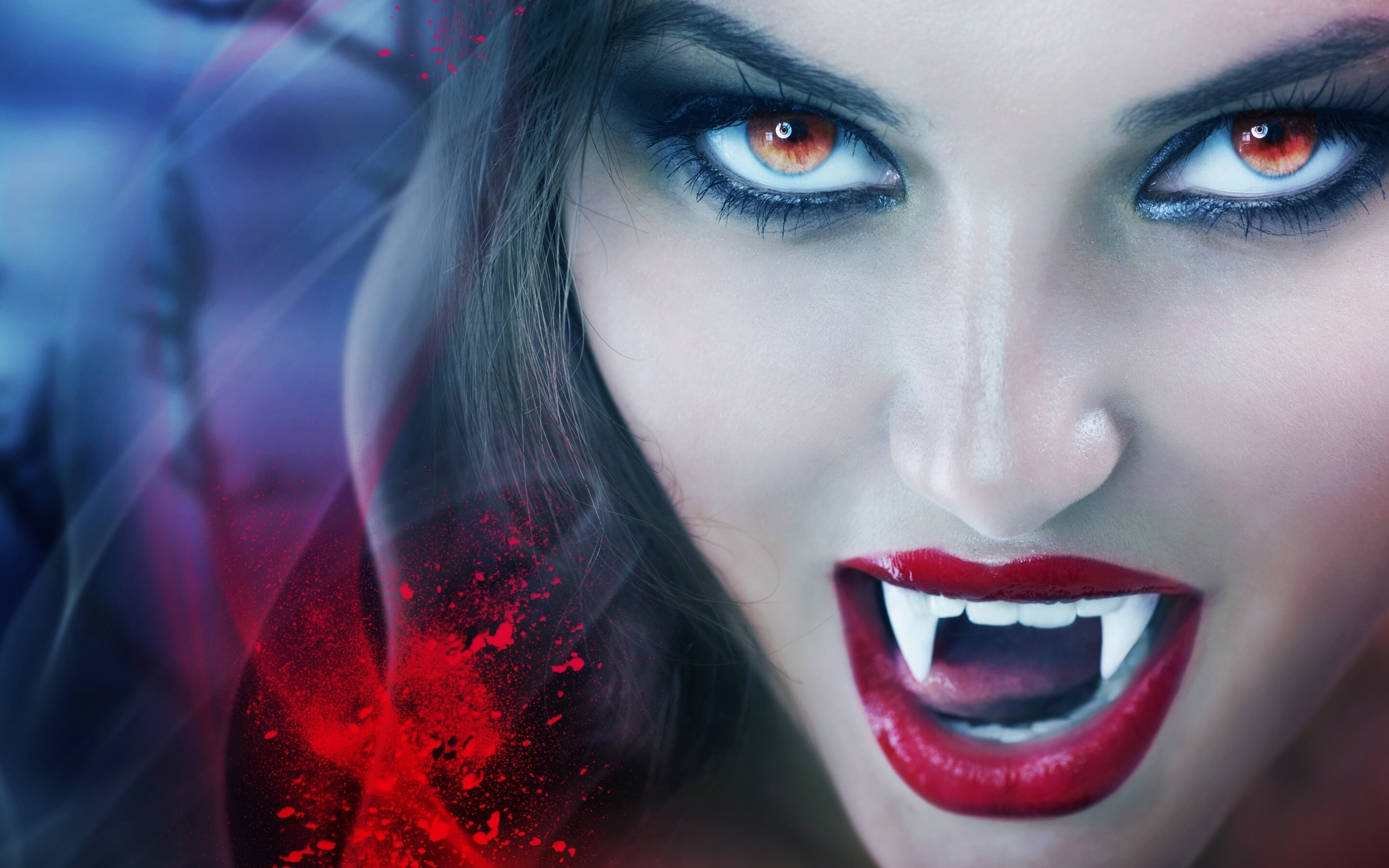 Vampire: Undead creatures that often visited loved ones, European folklore. 2880x1800 HD Wallpaper.