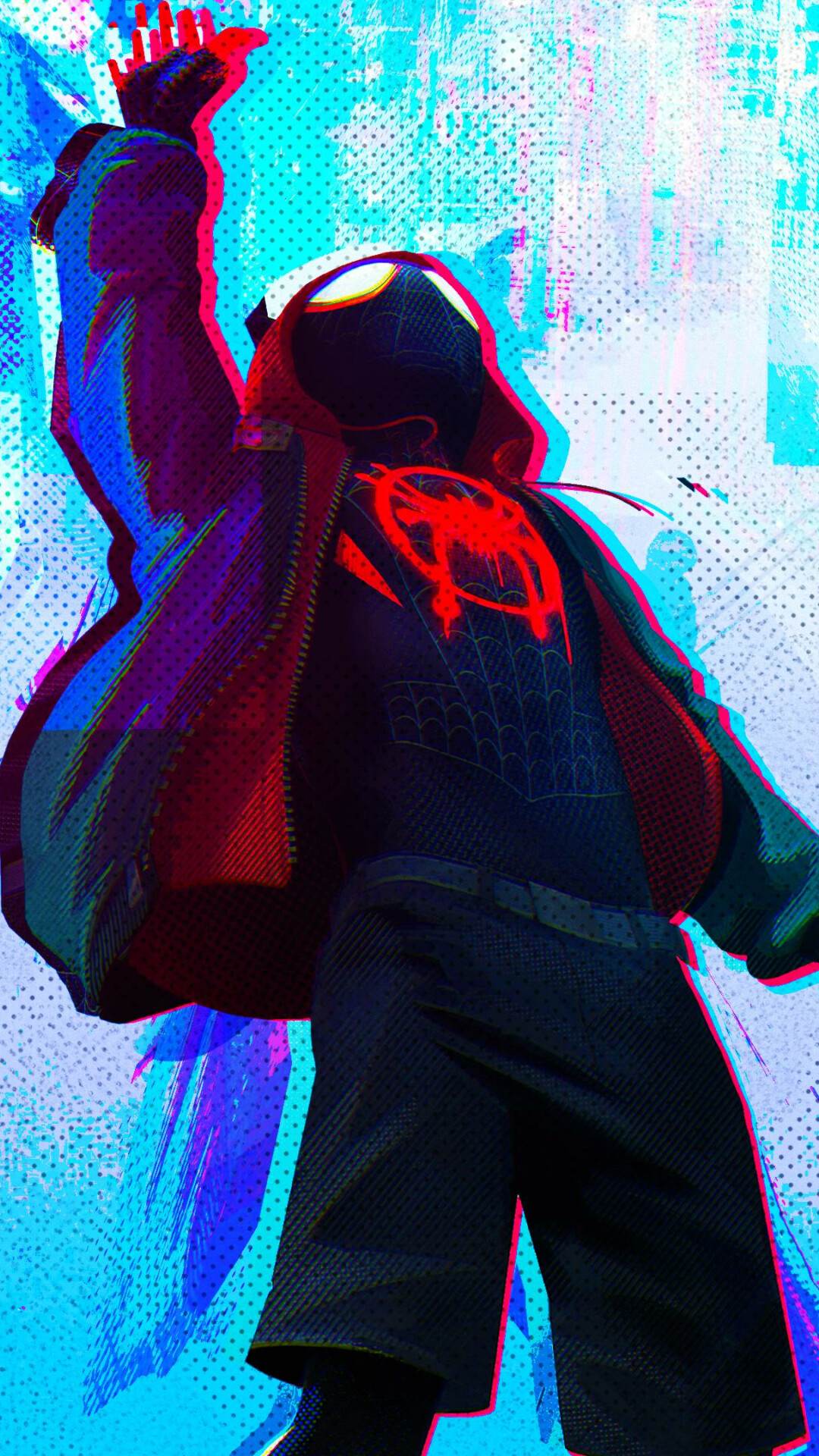 Spider-Man: Into the Spider-Verse: Miles Morales, was bitten by a mutated spider. 1080x1920 Full HD Wallpaper.