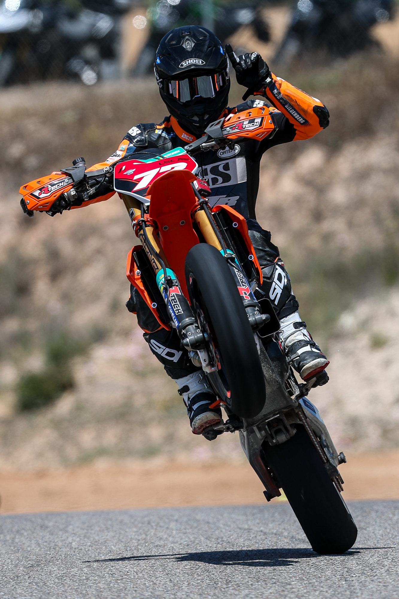 Lukas Hllbacher, Spanish supermoto championship, Motorcycle reporter, Thrilling races, 1340x2000 HD Phone