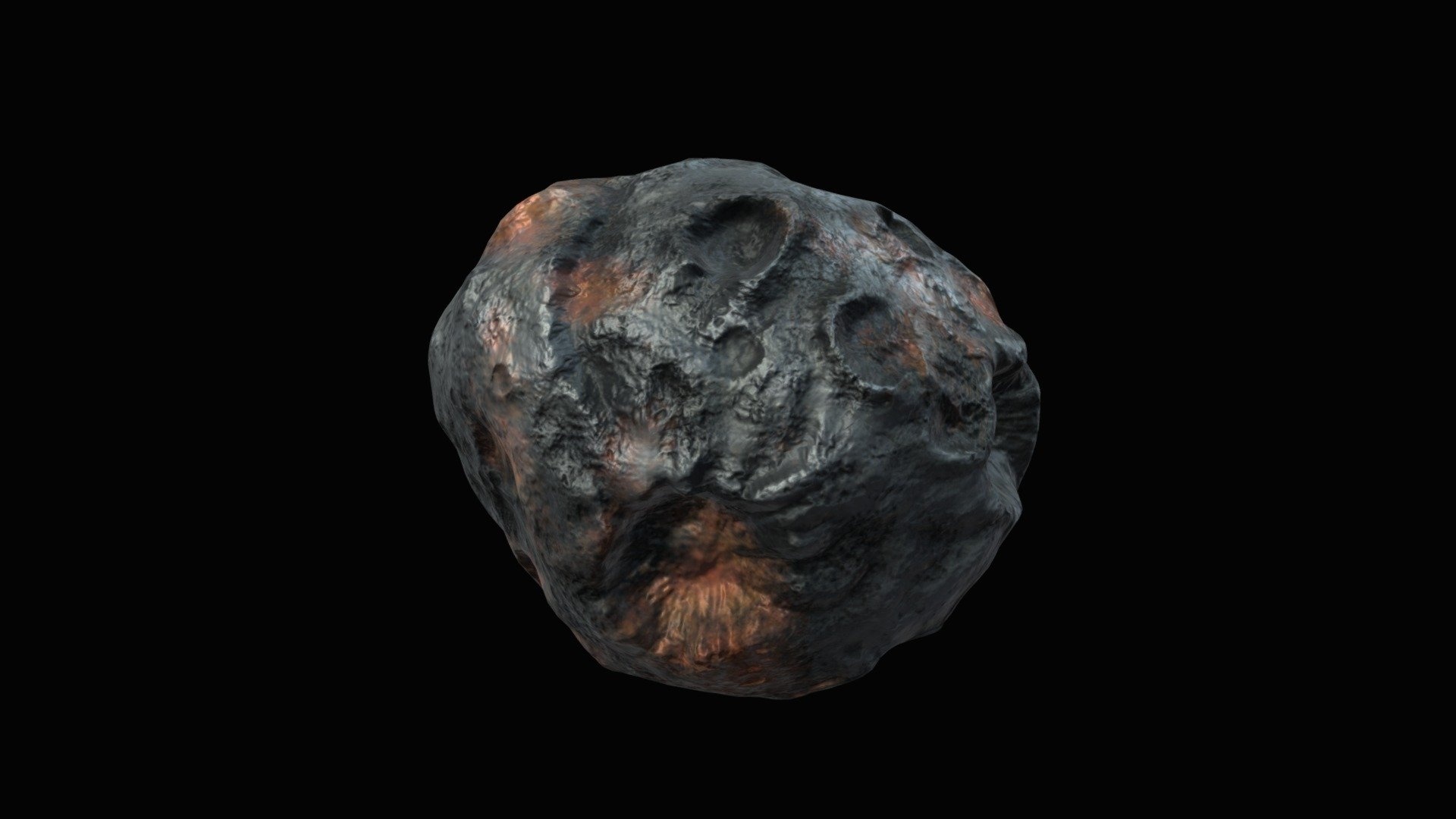 Psyche asteroid, 3D model, Tashtego, Astronomical wonder, 1920x1080 Full HD Desktop