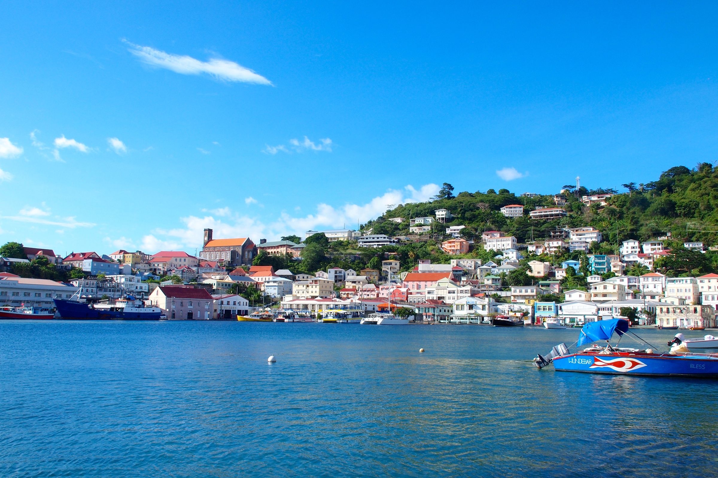 Grenada's Carenage, Captivating waterfront, Grenada scenery, Charming views, 2400x1600 HD Desktop