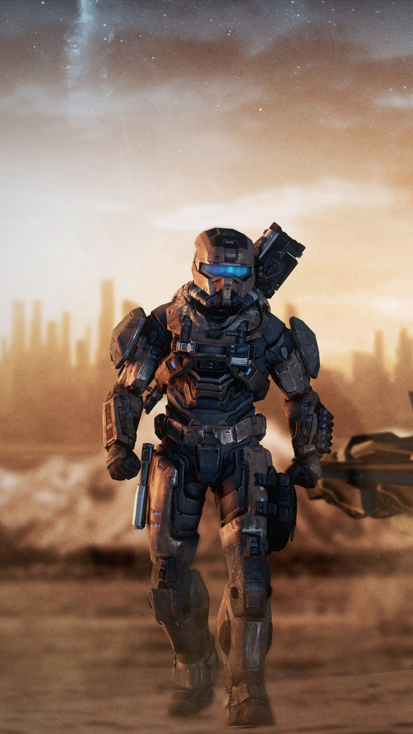 Halo, Intense combat, Rogue Spartan, Alien landscapes, 1440x2560 HD Phone