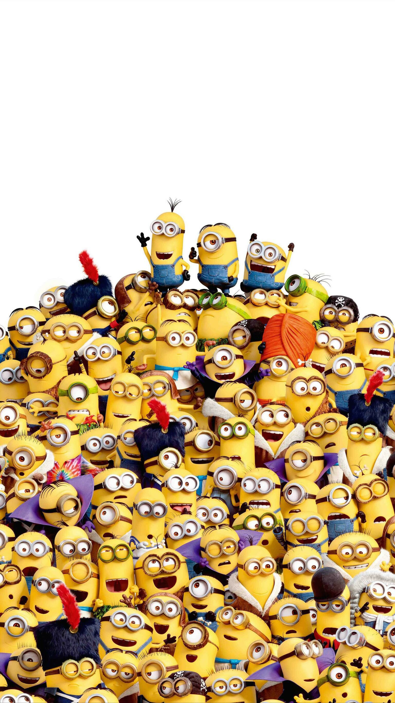 Despicable Me: Minions, a rambunctious bunch of simple-minded homunculi. 1540x2740 HD Wallpaper.