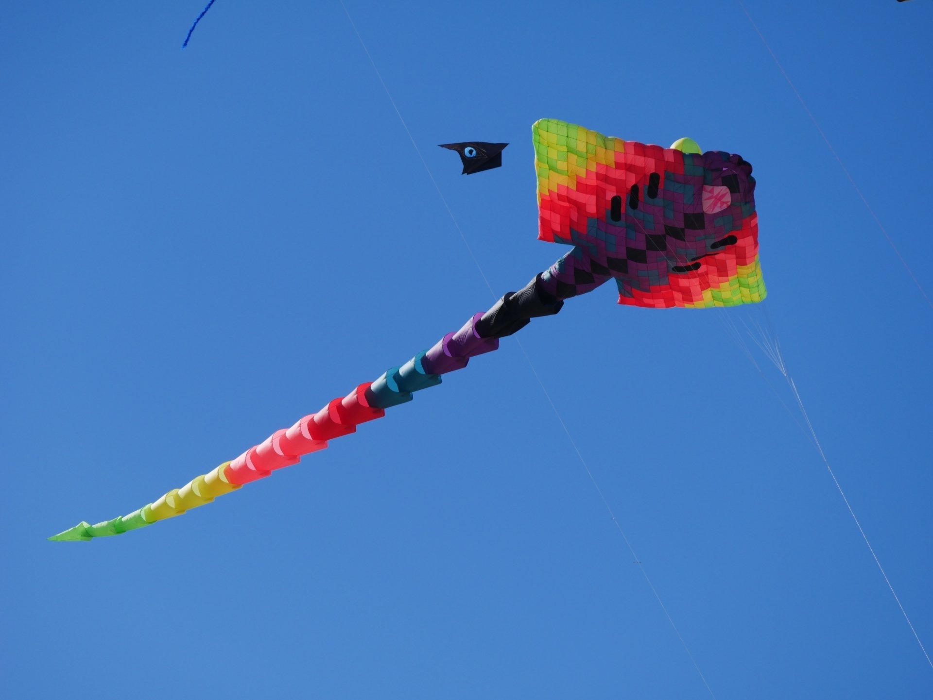 Kite Sports: Sport kite pilots, 2-meter wingspan deltas, Popular rainbow kite. 1920x1450 HD Wallpaper.