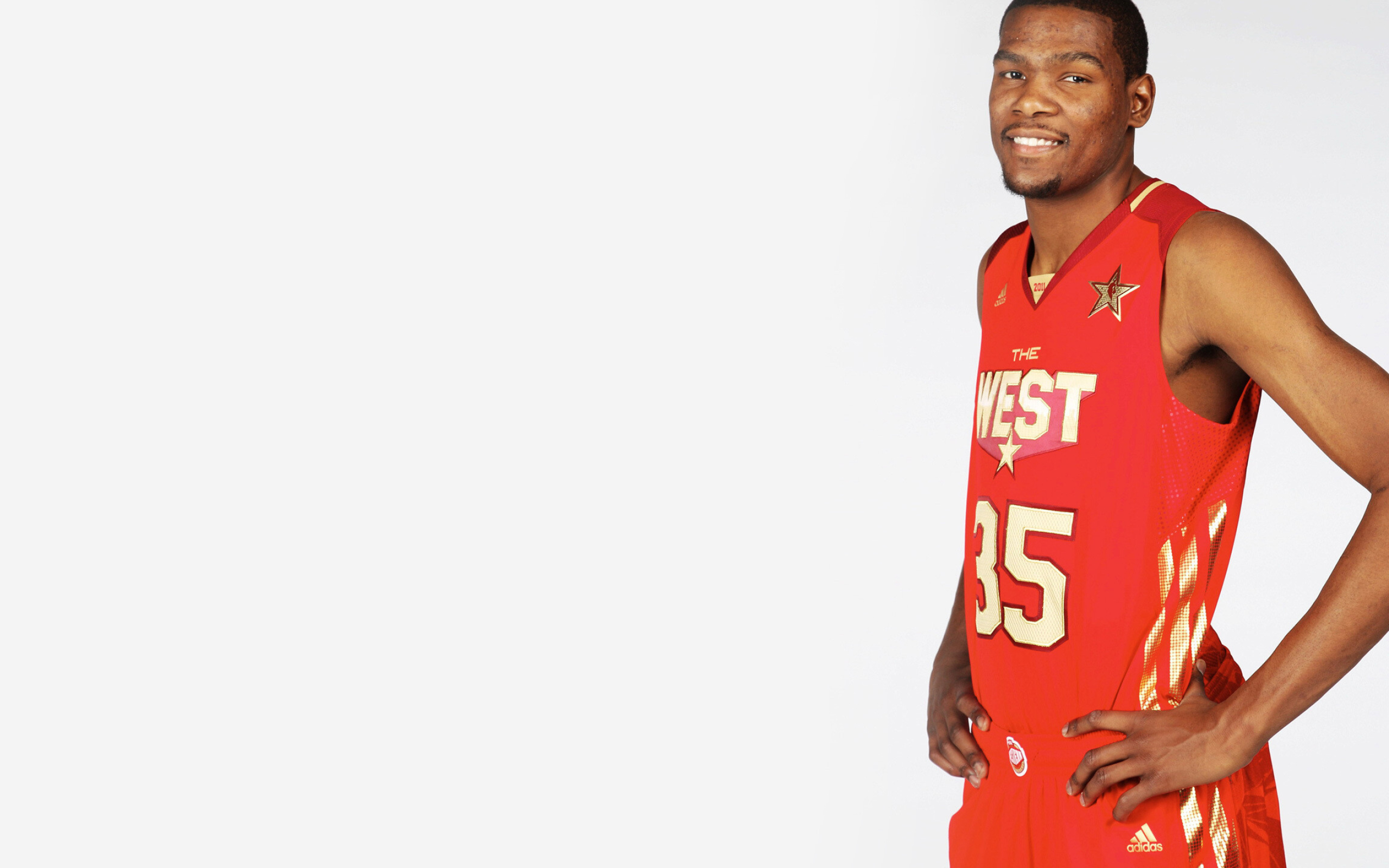 Kevin Durant: He has won two NBA All-Star Game Most Valuable Player Awards. 2560x1600 HD Background.