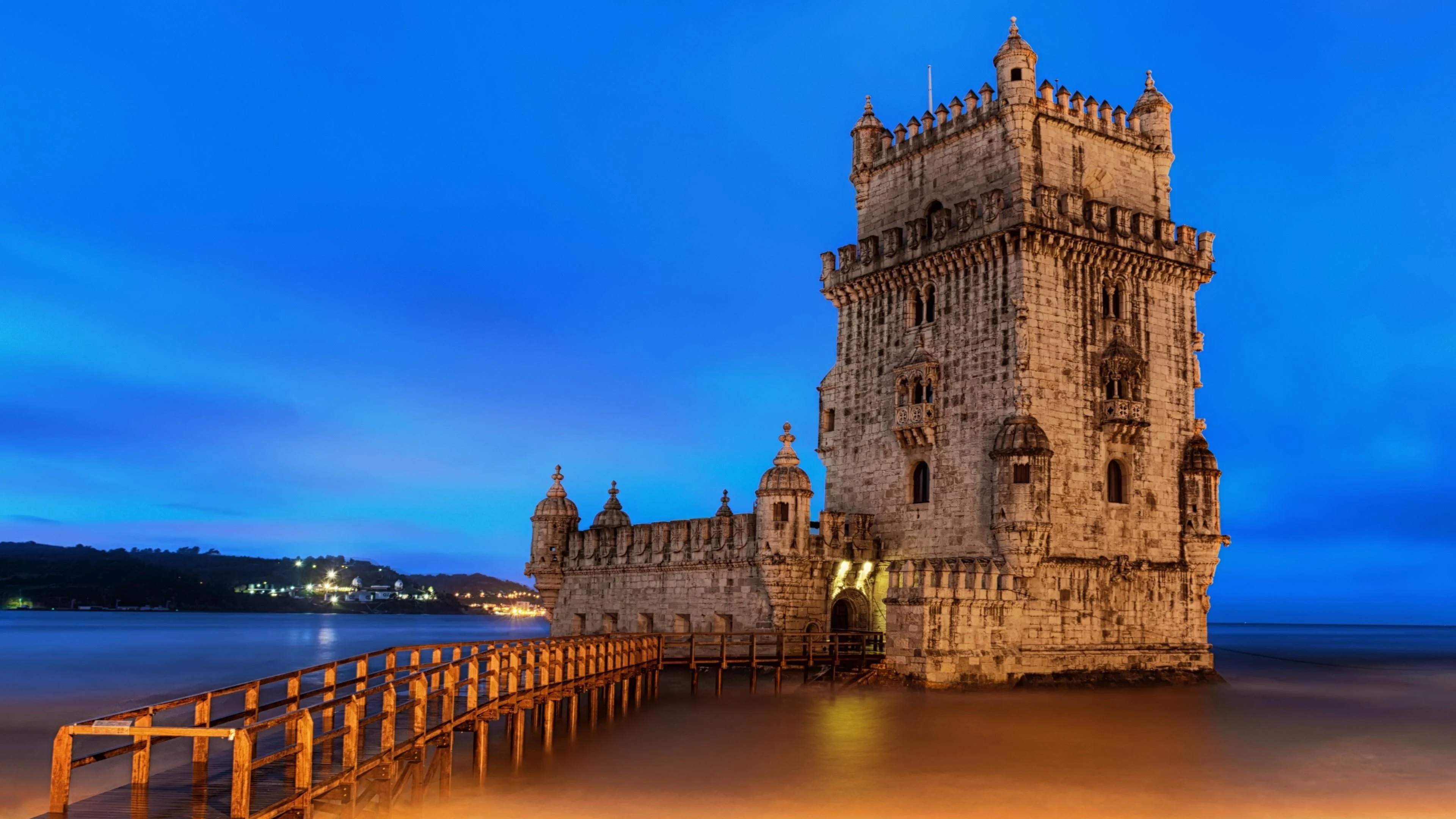 Belem Tower, Lisbon wallpapers, HD resolution, Cityscape, 3840x2160 4K Desktop