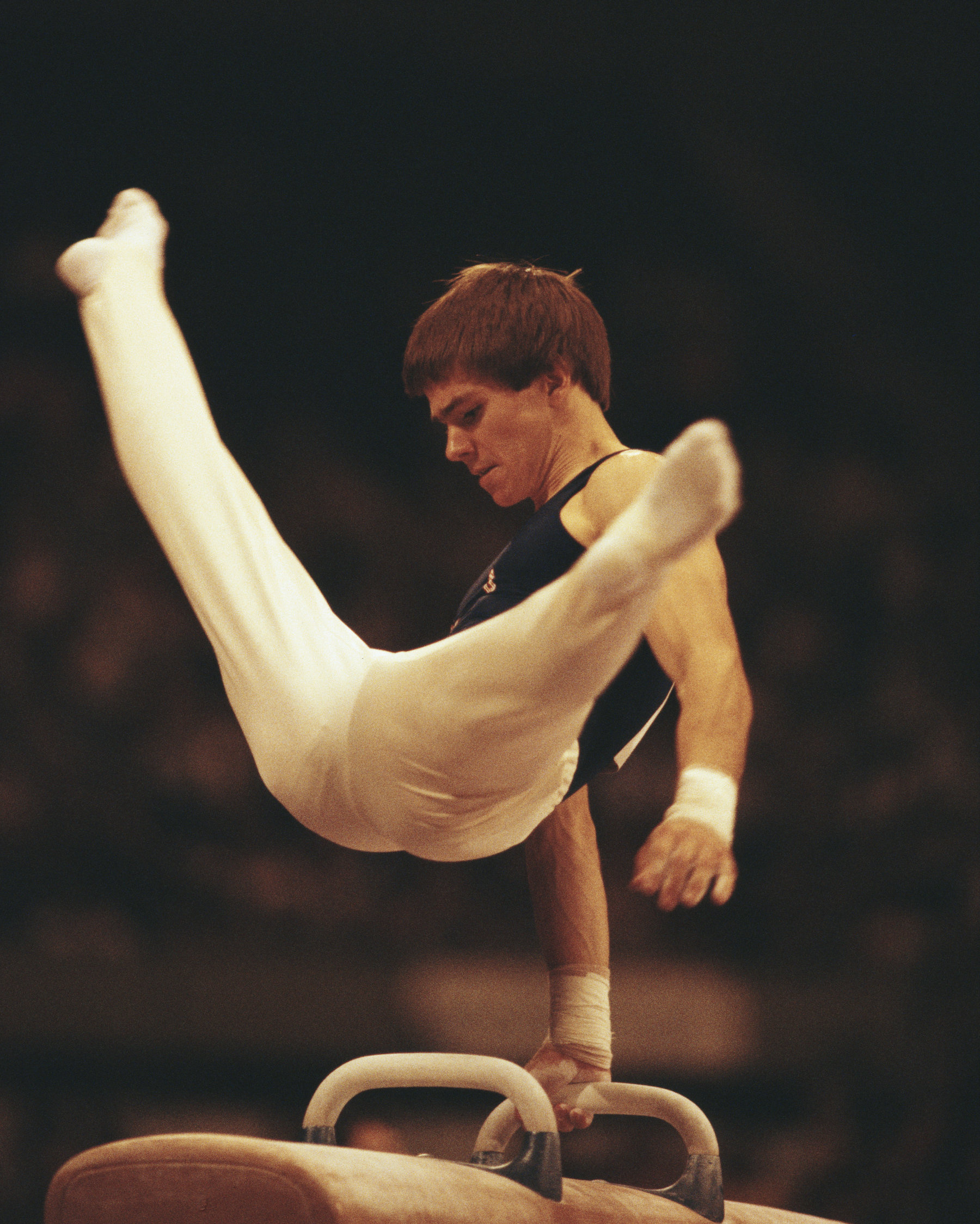 Pommel Horse (Gymnastics): Kurt Thomas, An American Olympic gymnast and part-time actor. 1800x2250 HD Background.