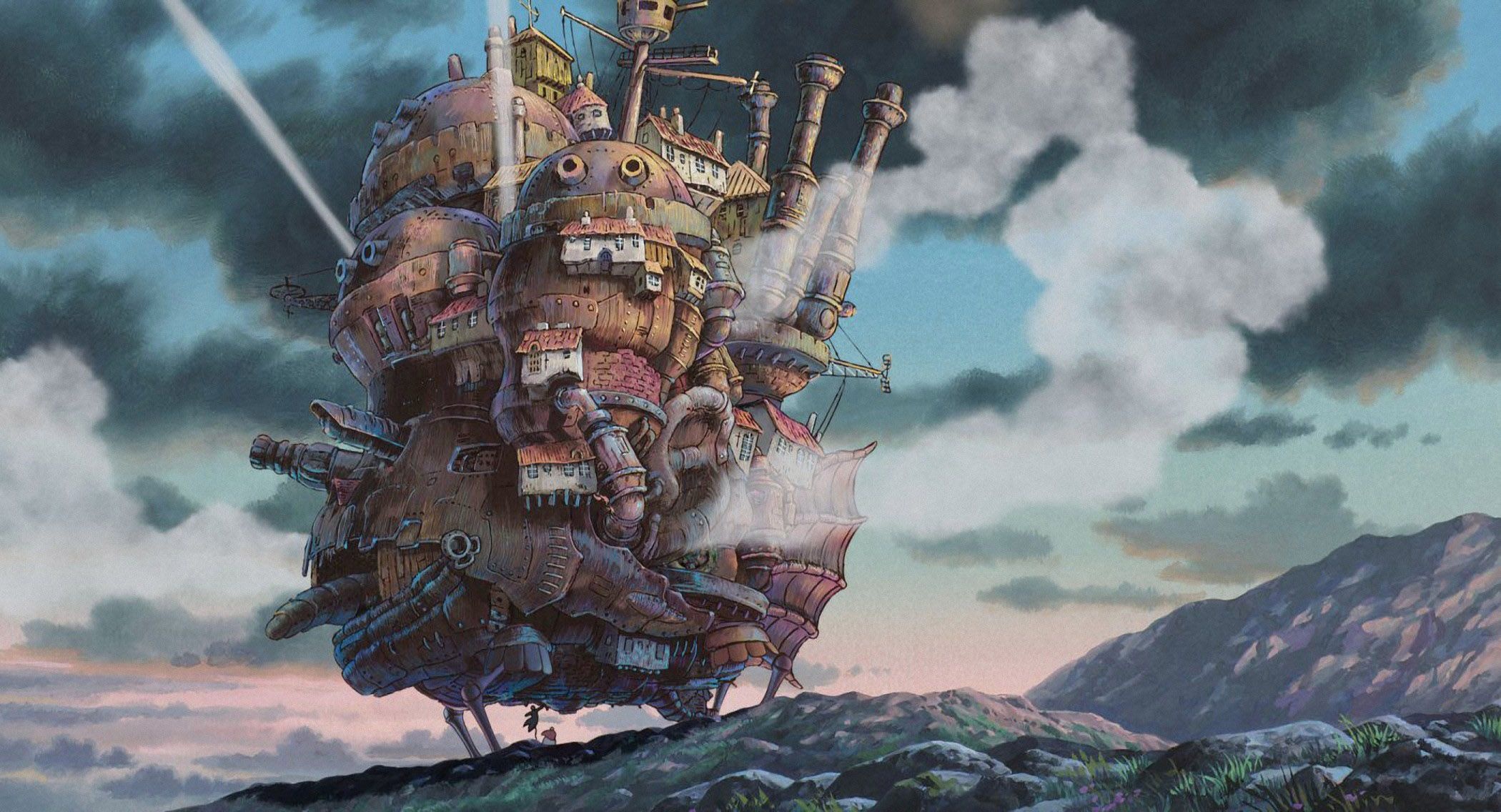 Howl's Moving Castle, Anime fantasy, Magical adventure, Beautiful wallpapers, 2100x1140 HD Desktop
