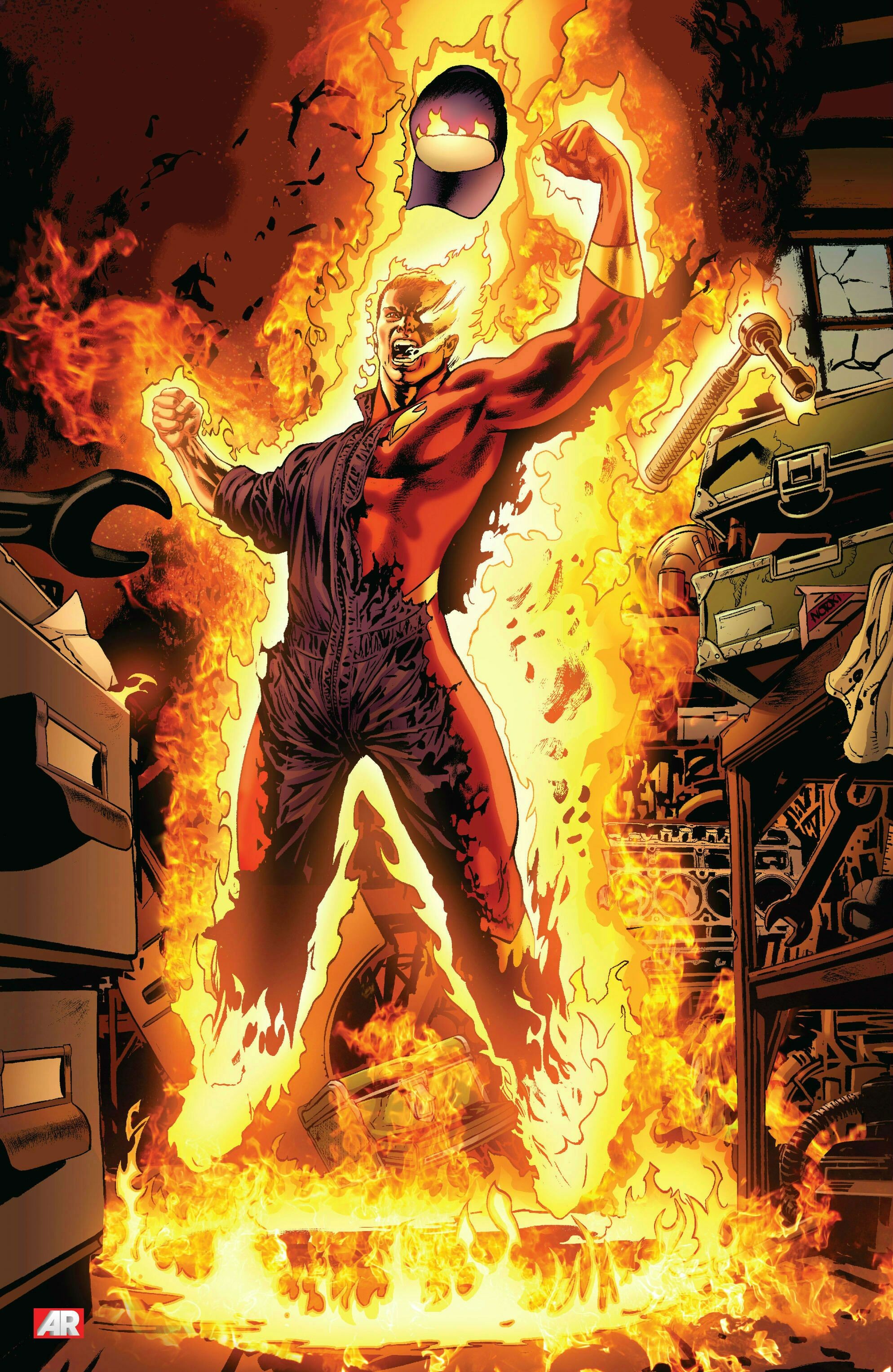 Human Torch: Marvel hero, Fantastic four, Jim Hammond. 1990x3060 HD Wallpaper.