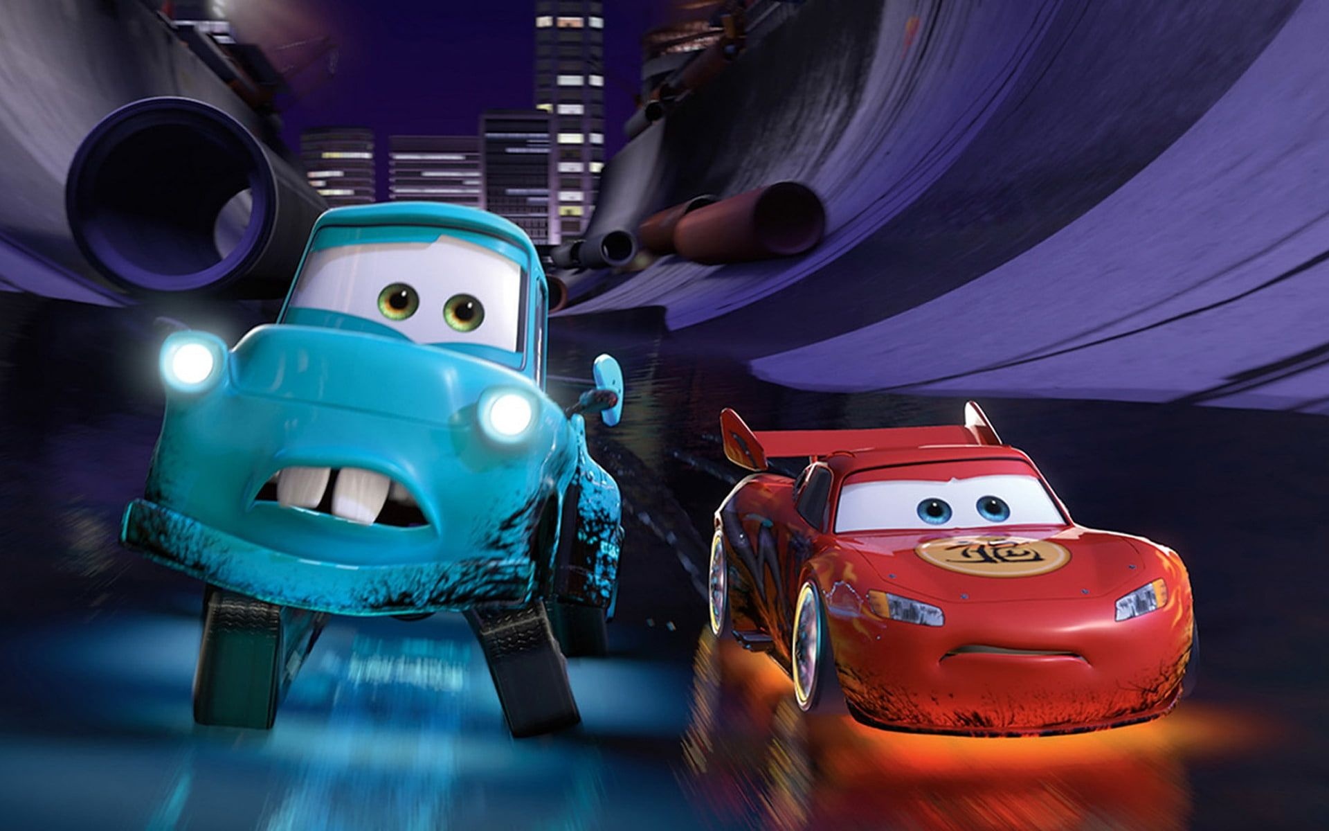 Cars 2, Lightning McQueen, Mater, Pixar Cars, 1920x1200 HD Desktop
