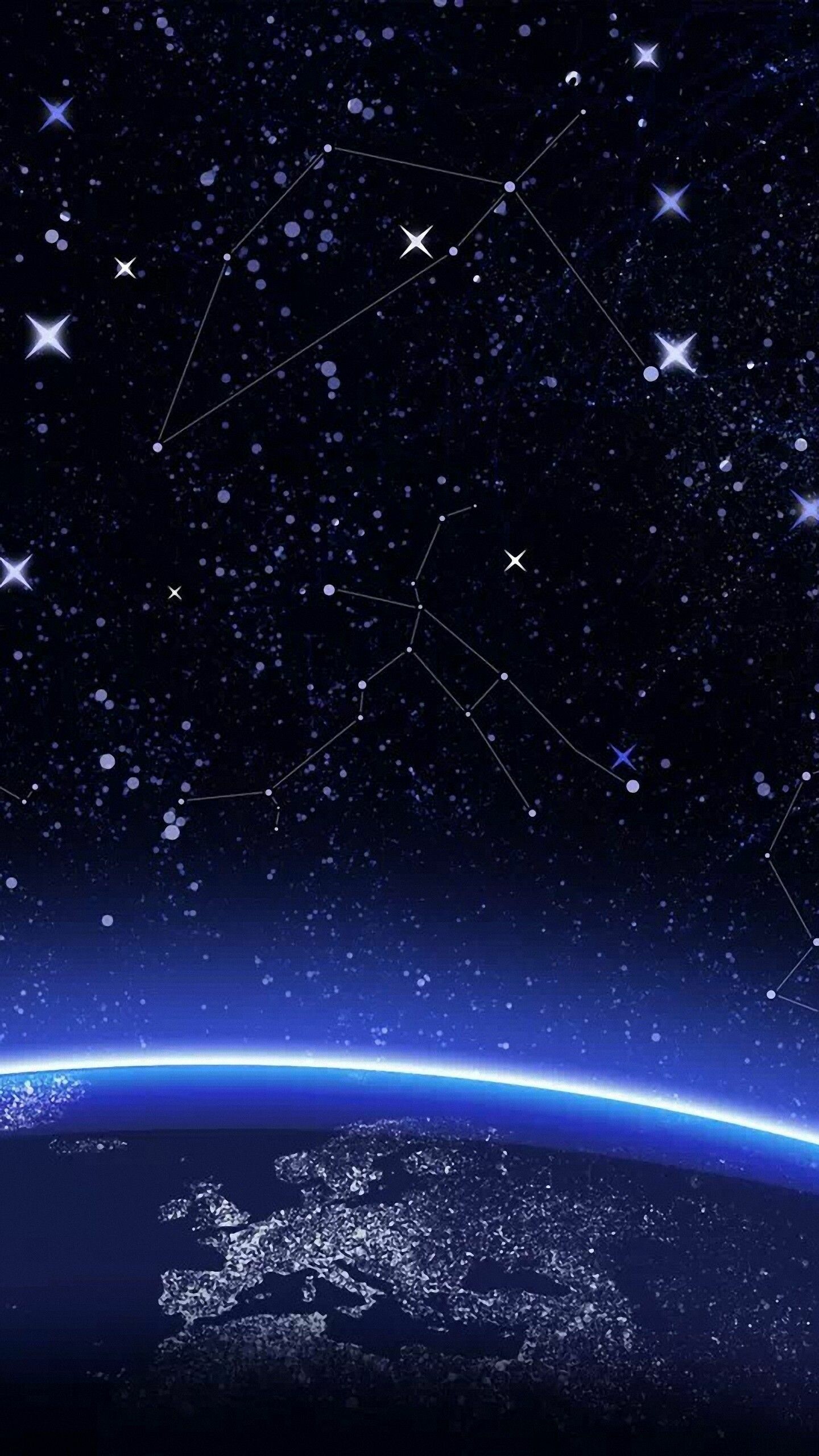 Constellations, Nighttime spectacle, Astral formations, Galactic beauty, 1440x2560 HD Phone