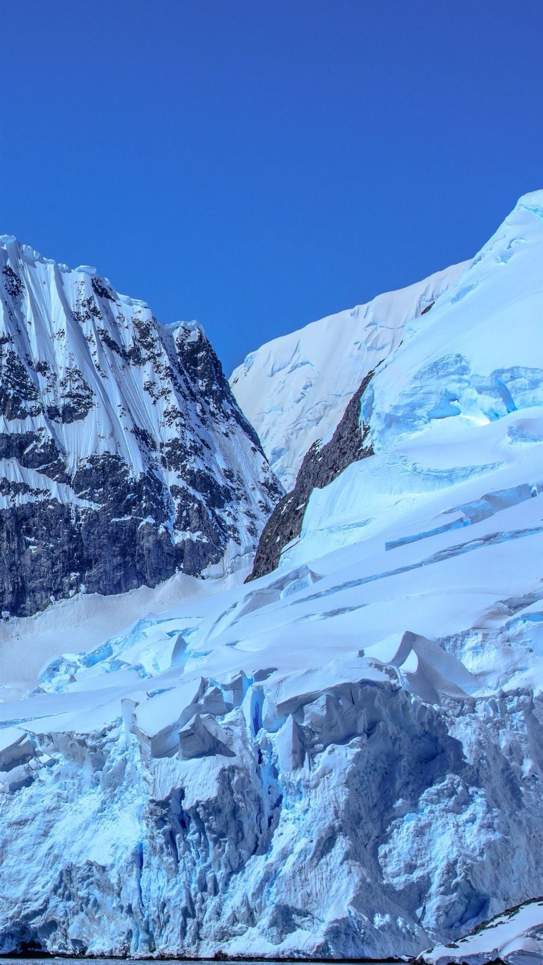 Mountain snow, Snowy, Antarctica, Galaxy S4, 1080x1920 Full HD Phone